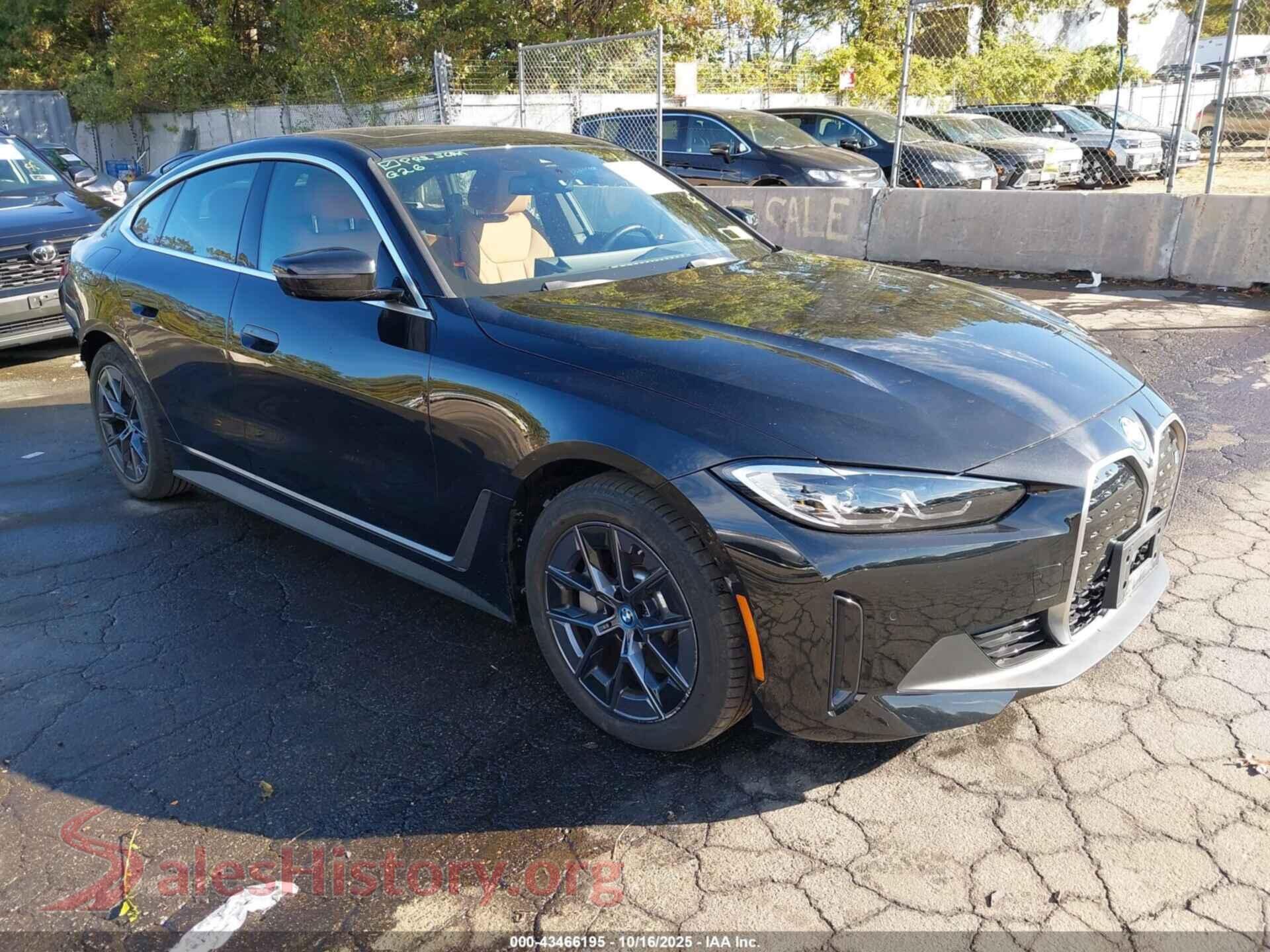 2023 BMW I4 — VIN WBY43AW03PFR34150