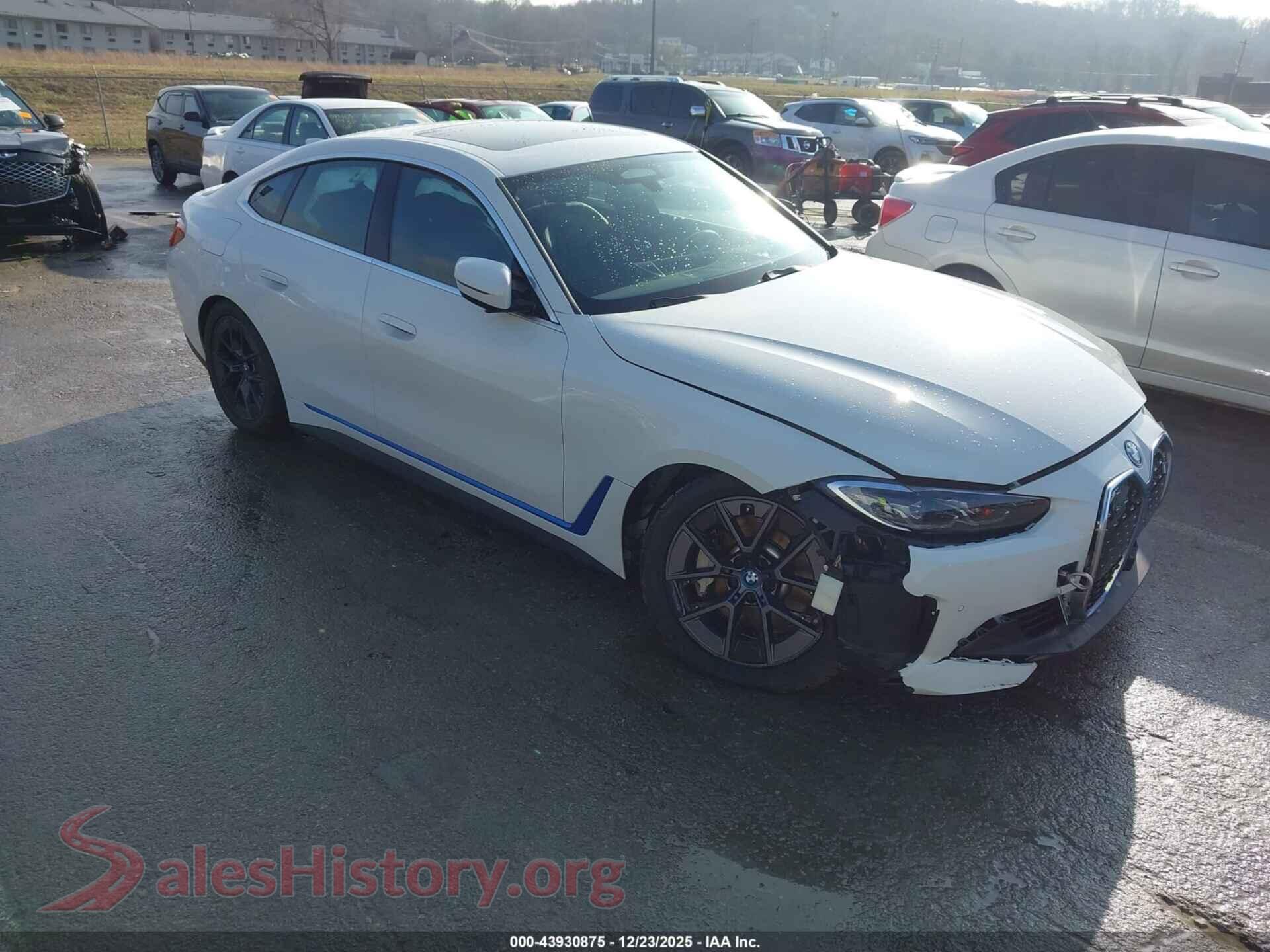 2024 BMW I4 GRAN COUPE — VIN WBY43AW06RFR59594