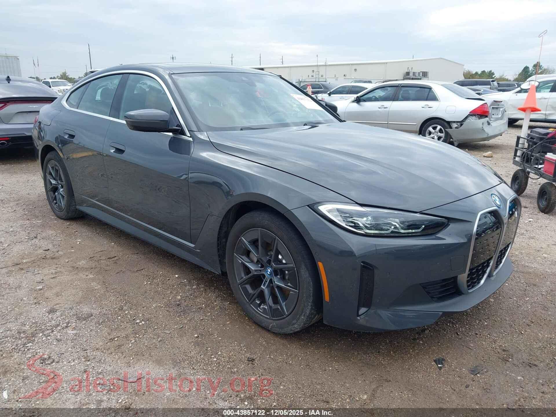 2024 BMW I4 GRAN COUPE — VIN WBY43AW0XRFS24827