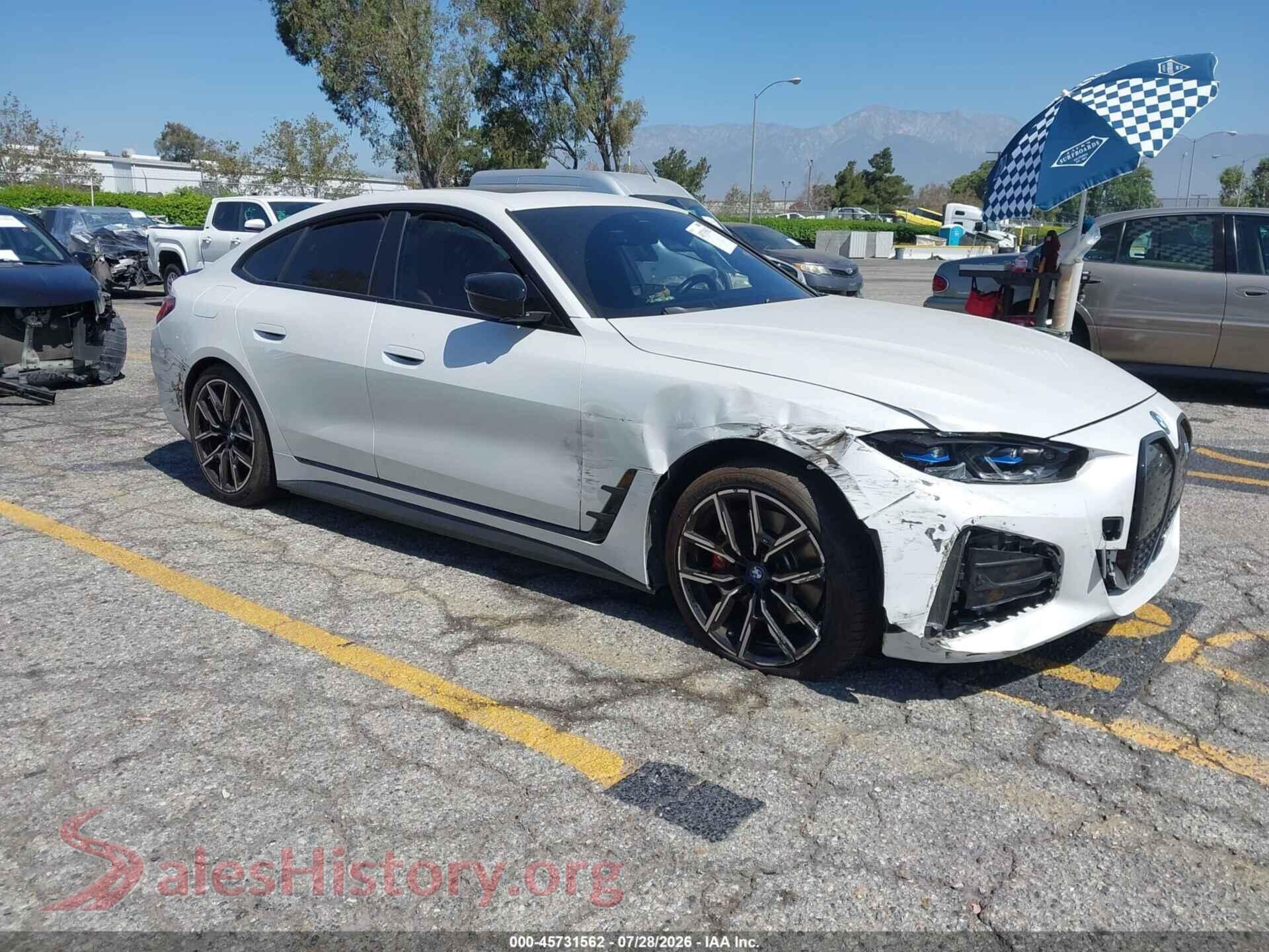 2023 BMW I4 — VIN WBY73AW0XPFP03355