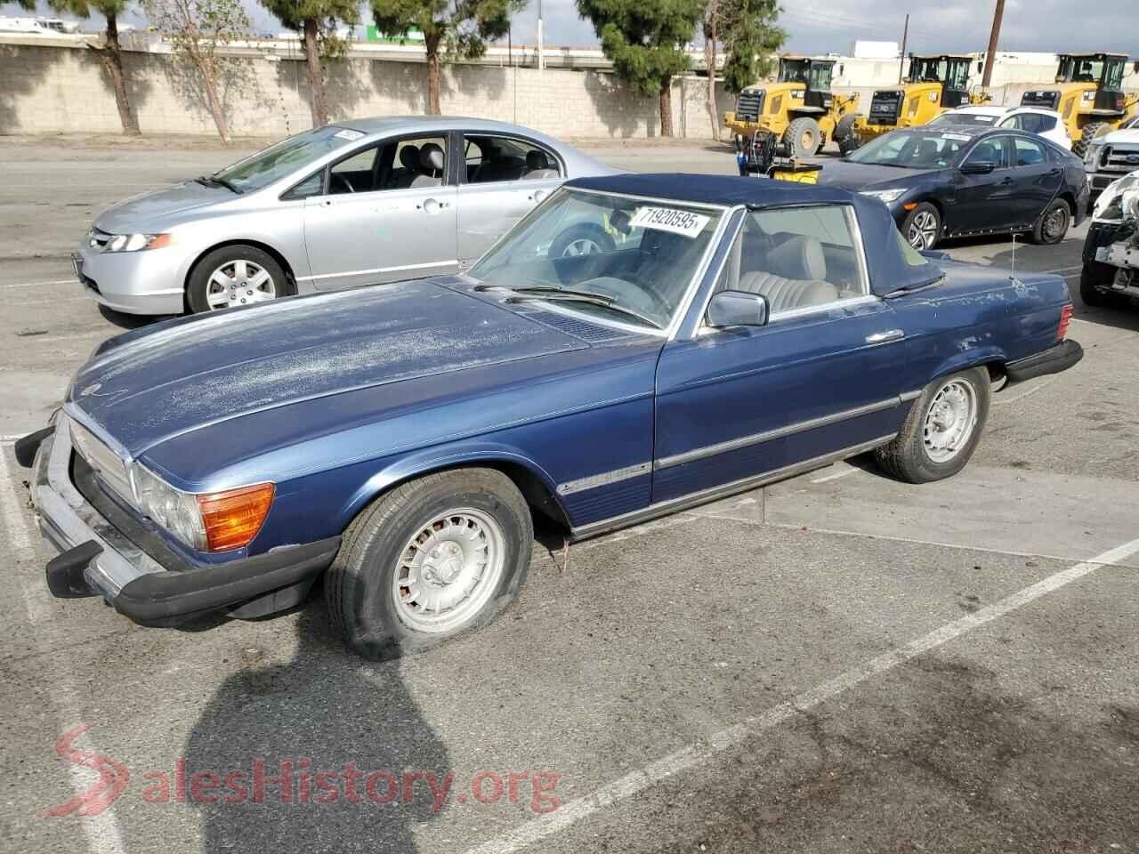 1985 MERCEDES-BENZ SL-CLASS — VIN WDBBA45C4FA031320