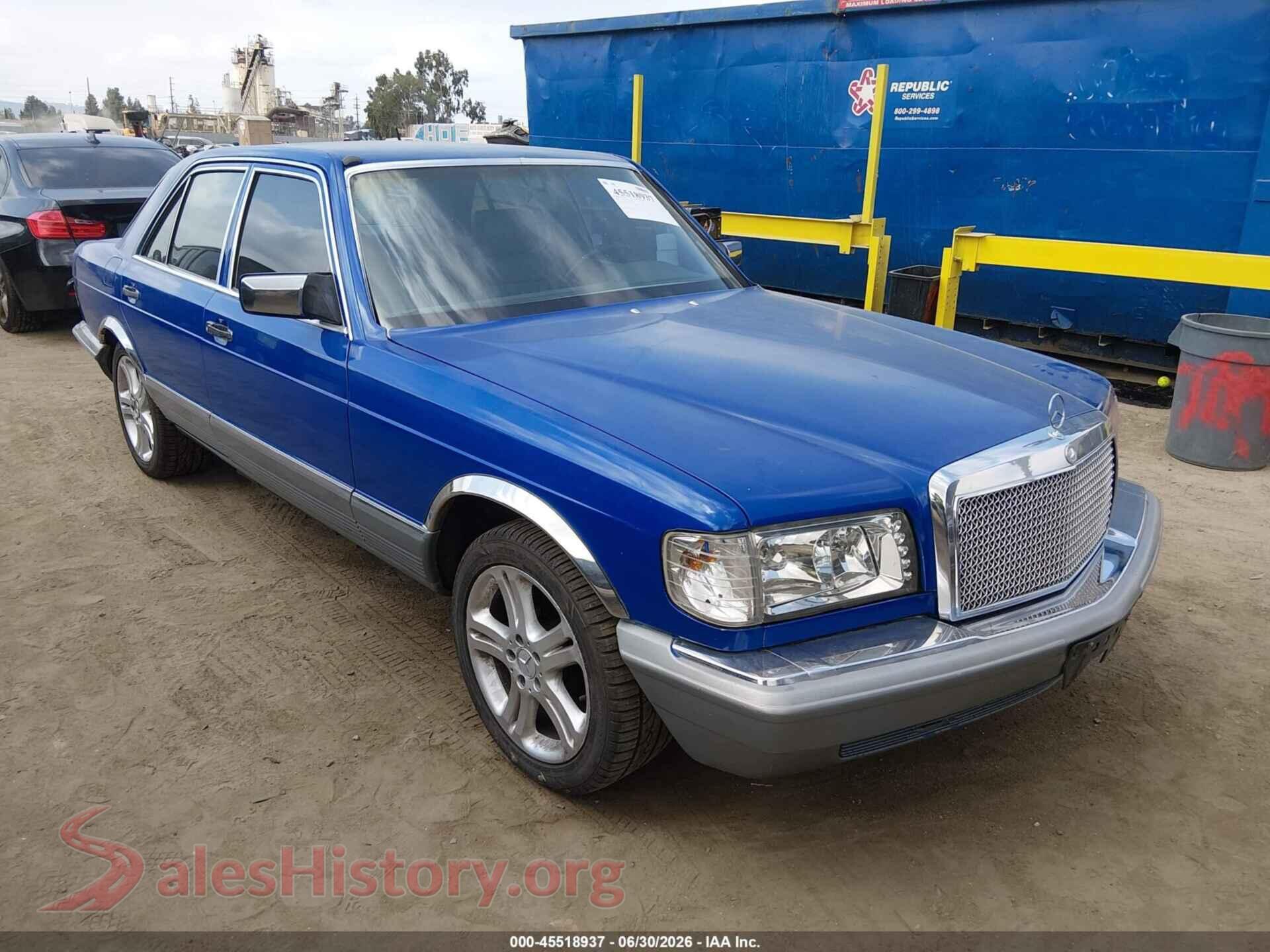 1985 MERCEDES-BENZ 380 — VIN WDBCA32C9FA133537