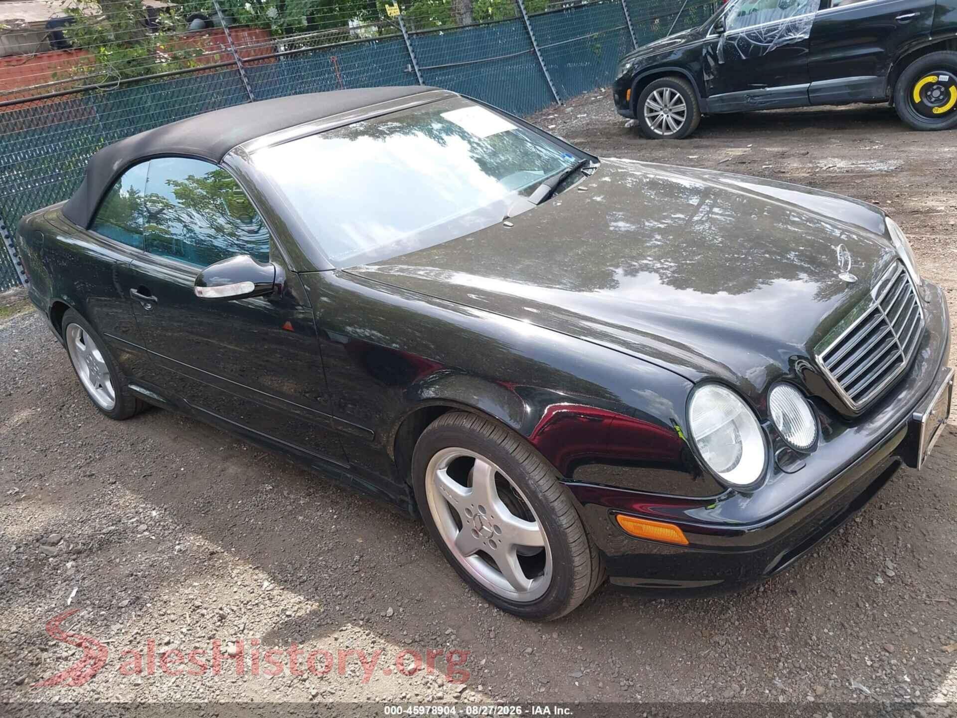 2002 MERCEDES-BENZ CLK 430 — VIN WDBLK70G62T092986