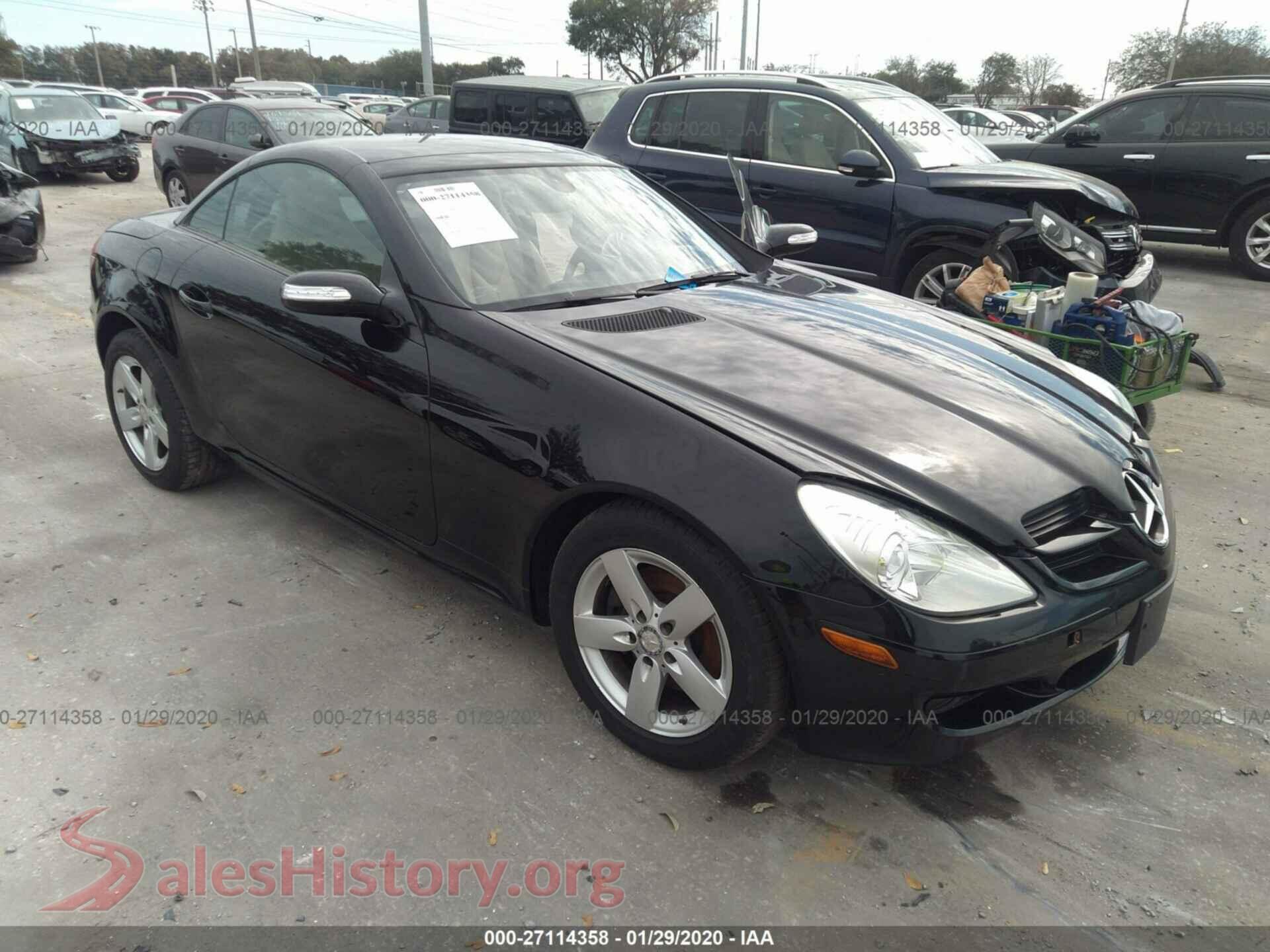 2008 MERCEDES-BENZ SLK — VIN WDBWK54F28F178533