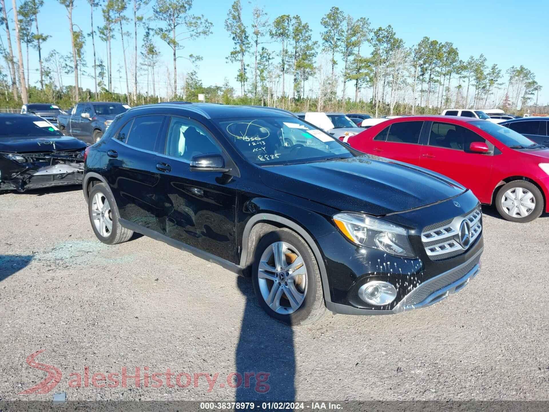2018 MERCEDES-BENZ GLA 250 — VIN WDCTG4EB3JJ468885