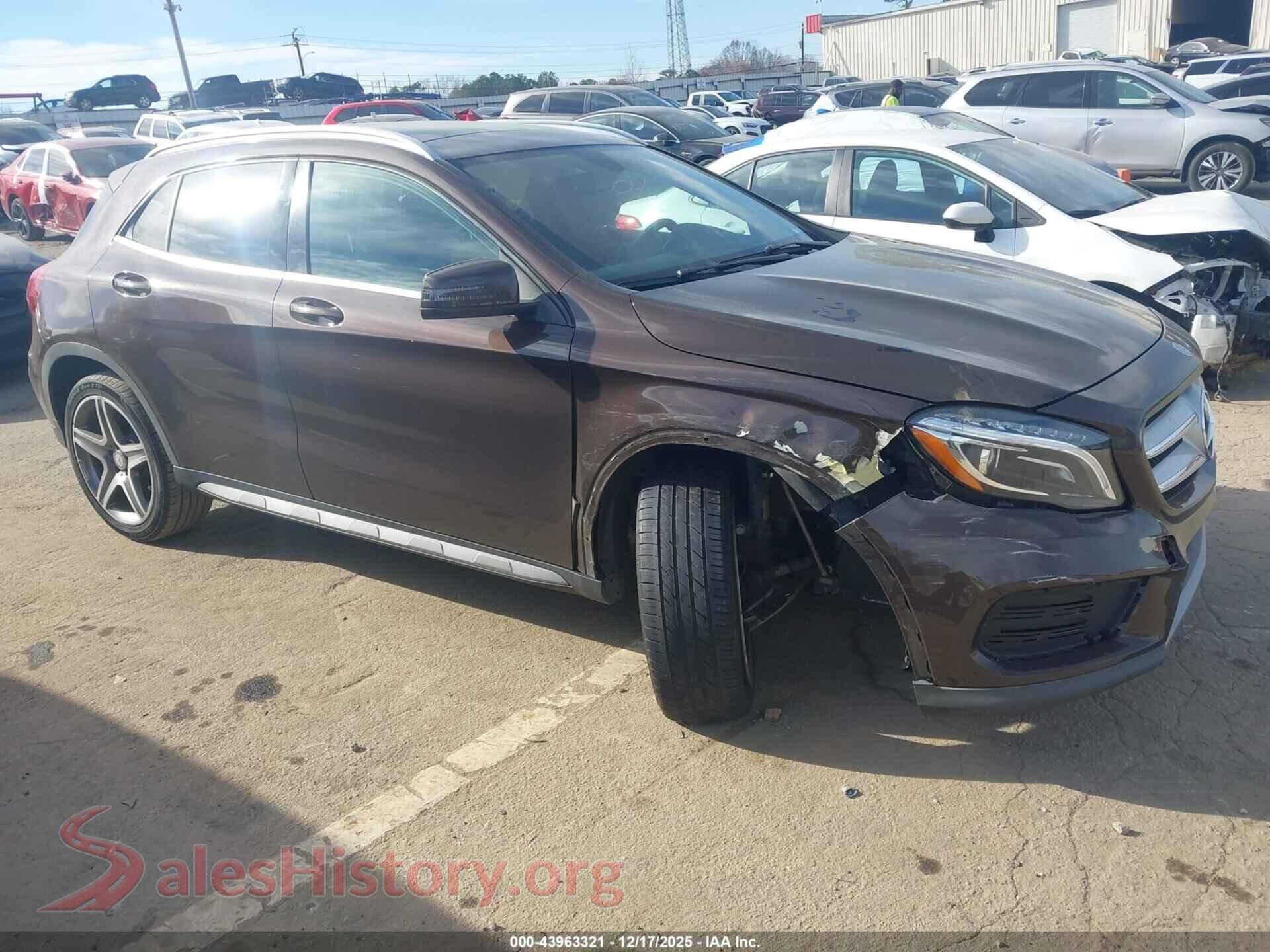 2015 MERCEDES-BENZ GLA 250 — VIN WDCTG4EB7FJ181881