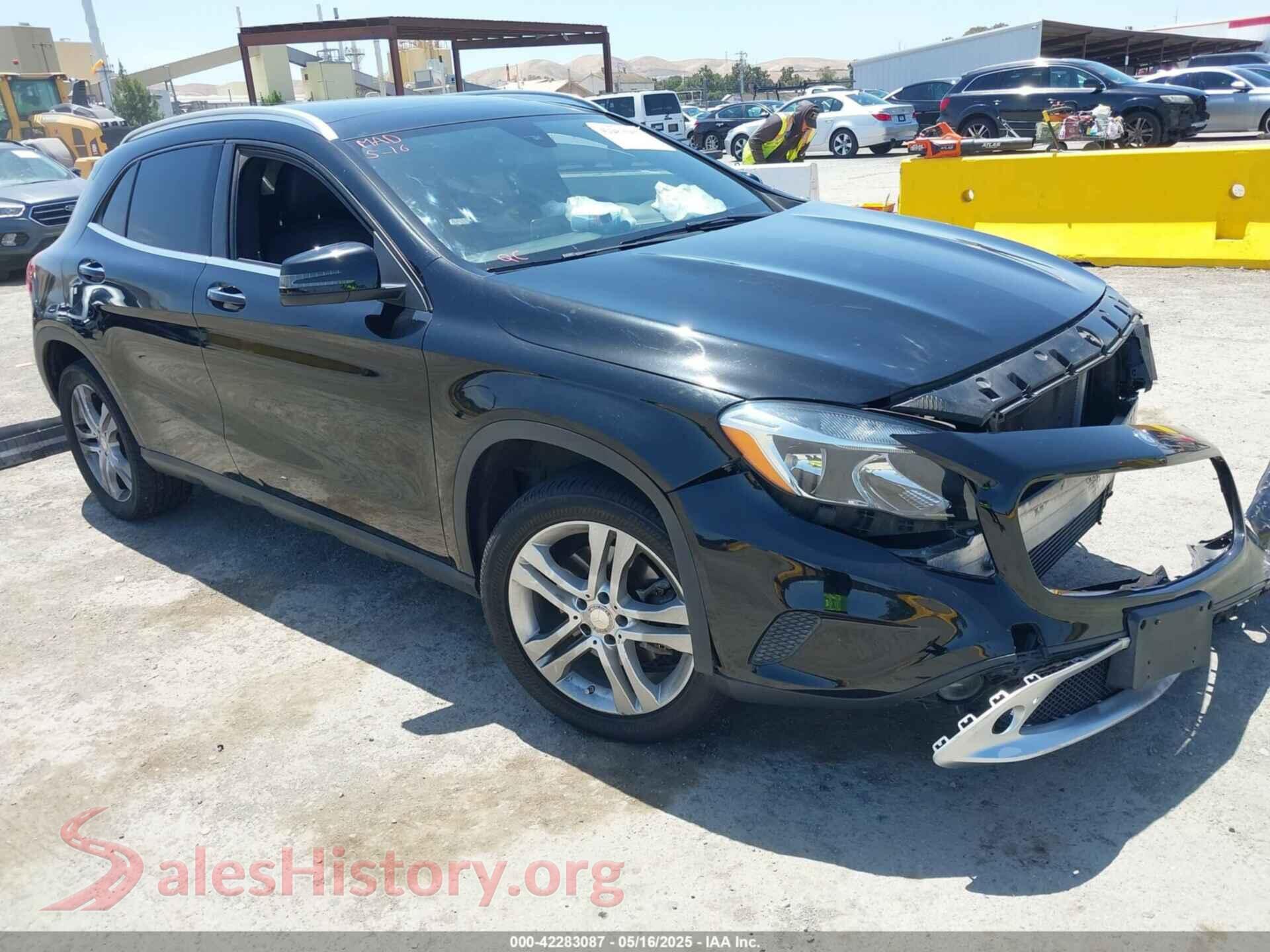 2016 MERCEDES-BENZ GLA 250 — VIN WDCTG4GB6GJ246329