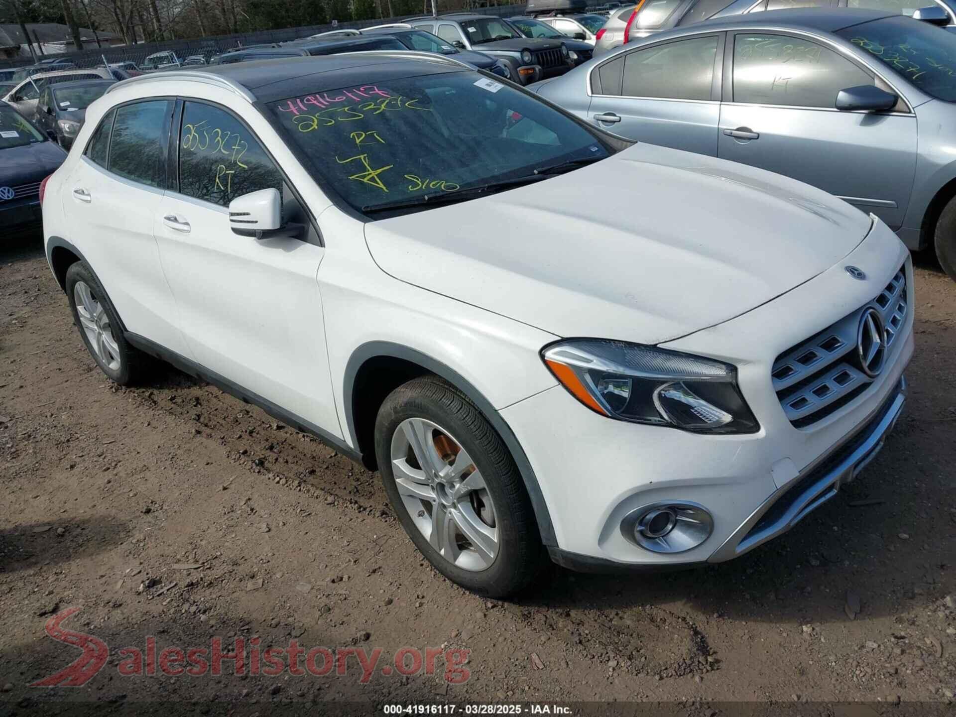 2019 MERCEDES-BENZ GLA 250 — VIN WDCTG4GB9KJ587894