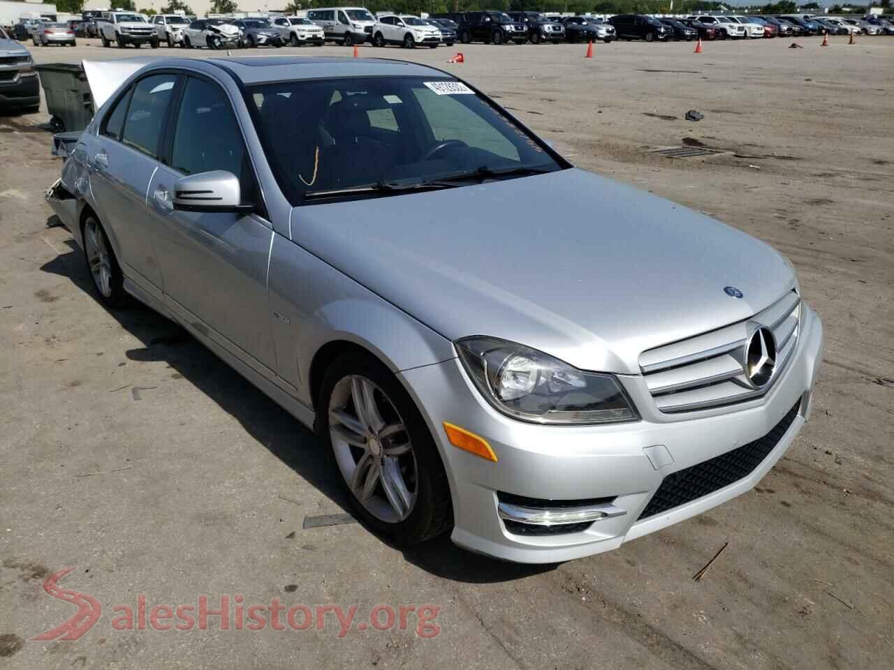 2012 MERCEDES-BENZ C-CLASS — VIN WDDGF4HB1CA652429