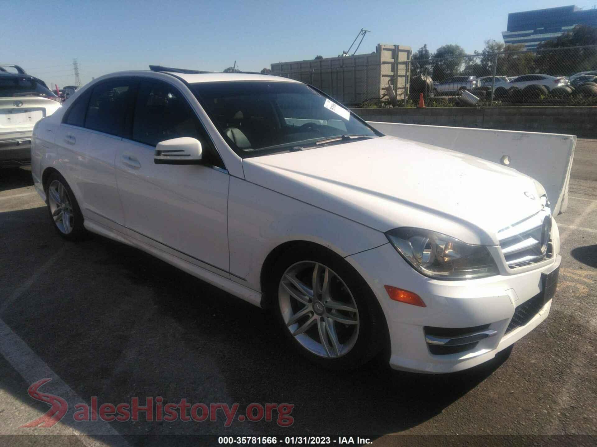 2013 MERCEDES-BENZ C-CLASS — VIN WDDGF4HB4DR283715