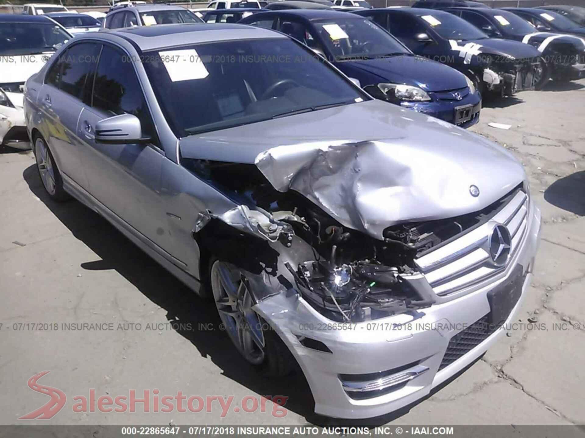 2012 Mercedes-benz C — VIN WDDGF4HB6CA618289