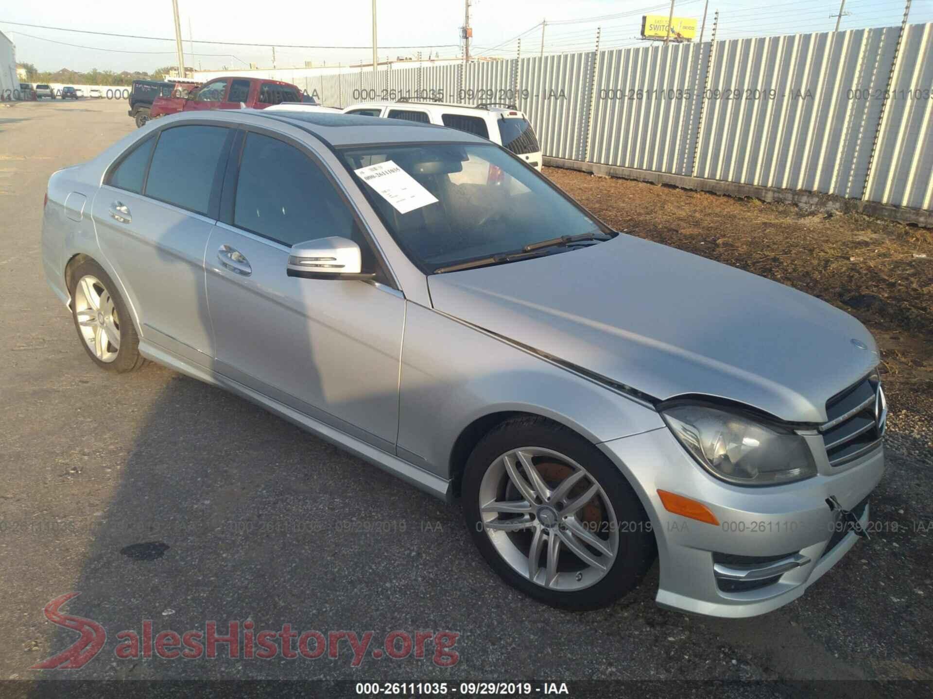2013 MERCEDES-BENZ C — VIN WDDGF4HB7DR296202