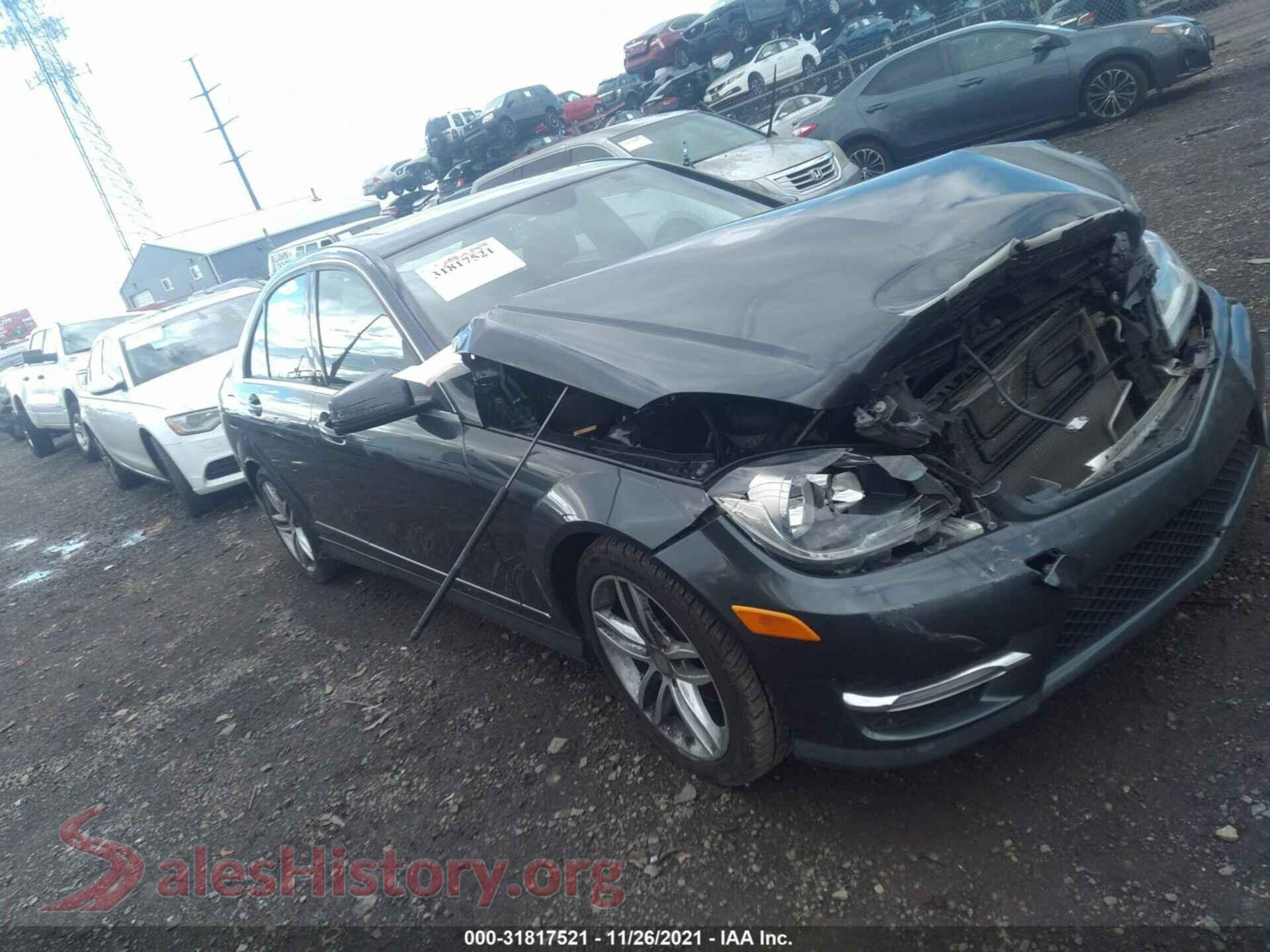 2014 MERCEDES-BENZ C-CLASS — VIN WDDGF4HBXEA956474