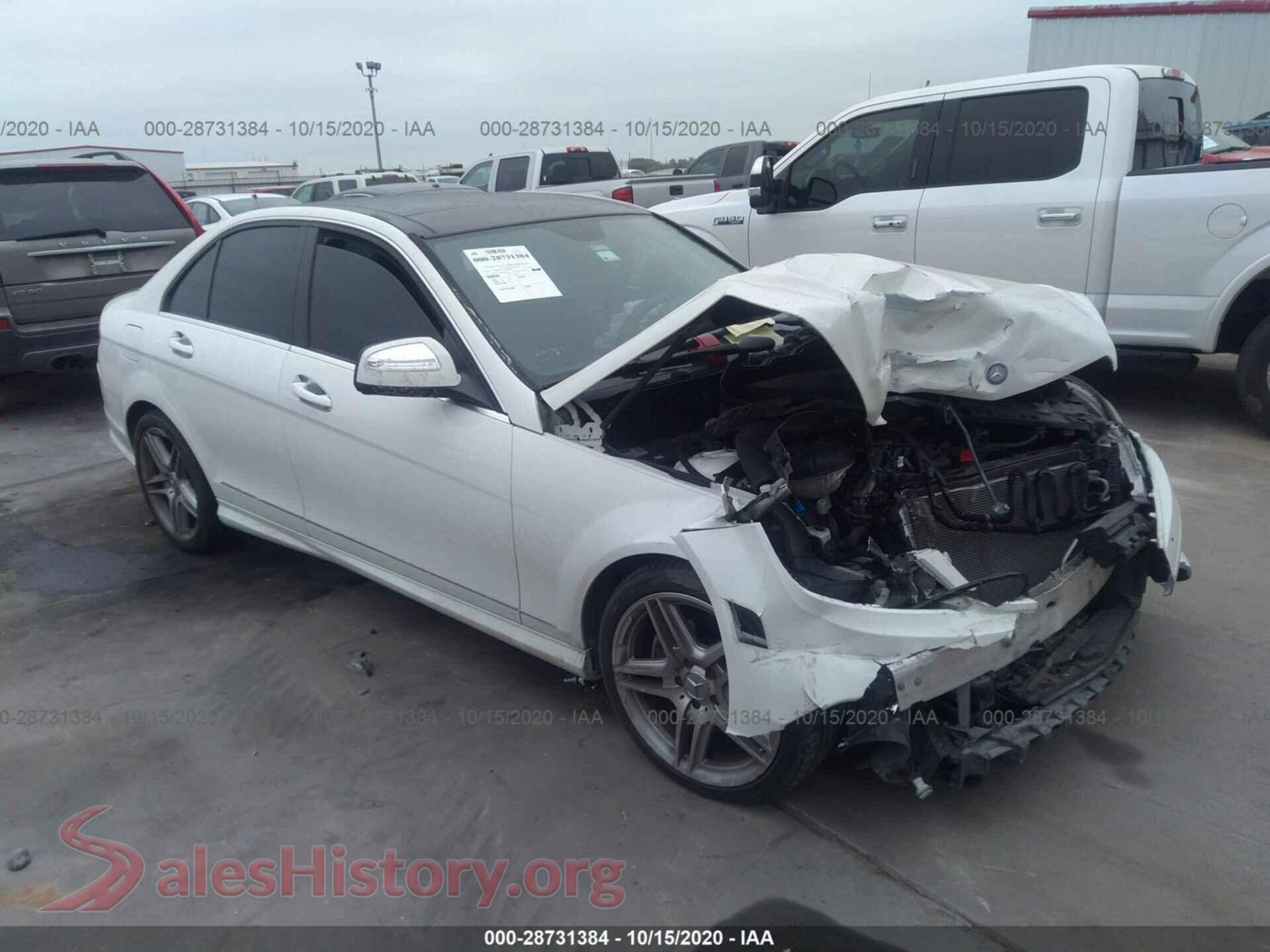 2009 MERCEDES-BENZ C-CLASS — VIN WDDGF54X09R059825