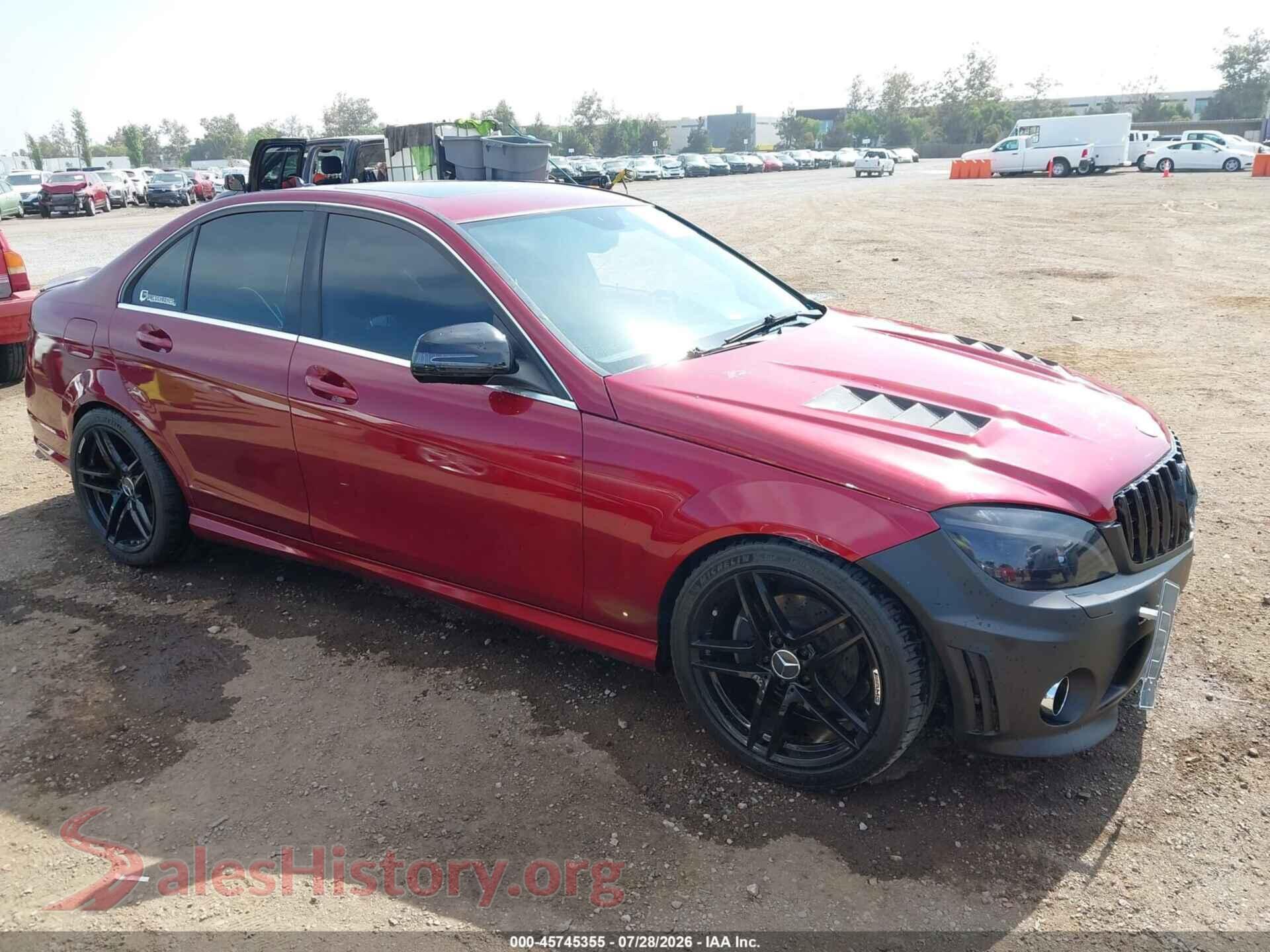 2009 MERCEDES-BENZ C 300 — VIN WDDGF54X89R049155
