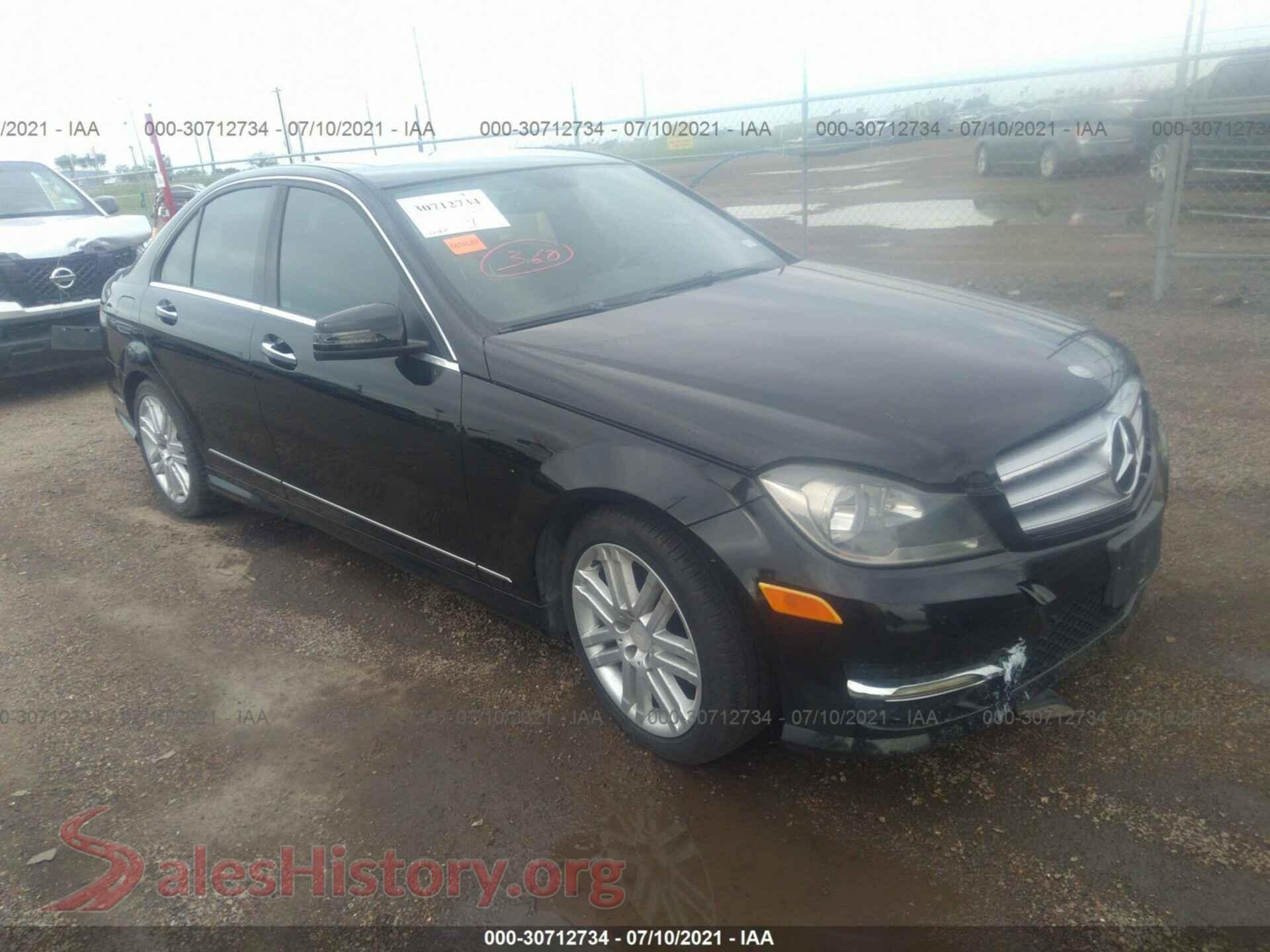 2013 MERCEDES-BENZ C-CLASS — VIN WDDGF5HB6DR269465