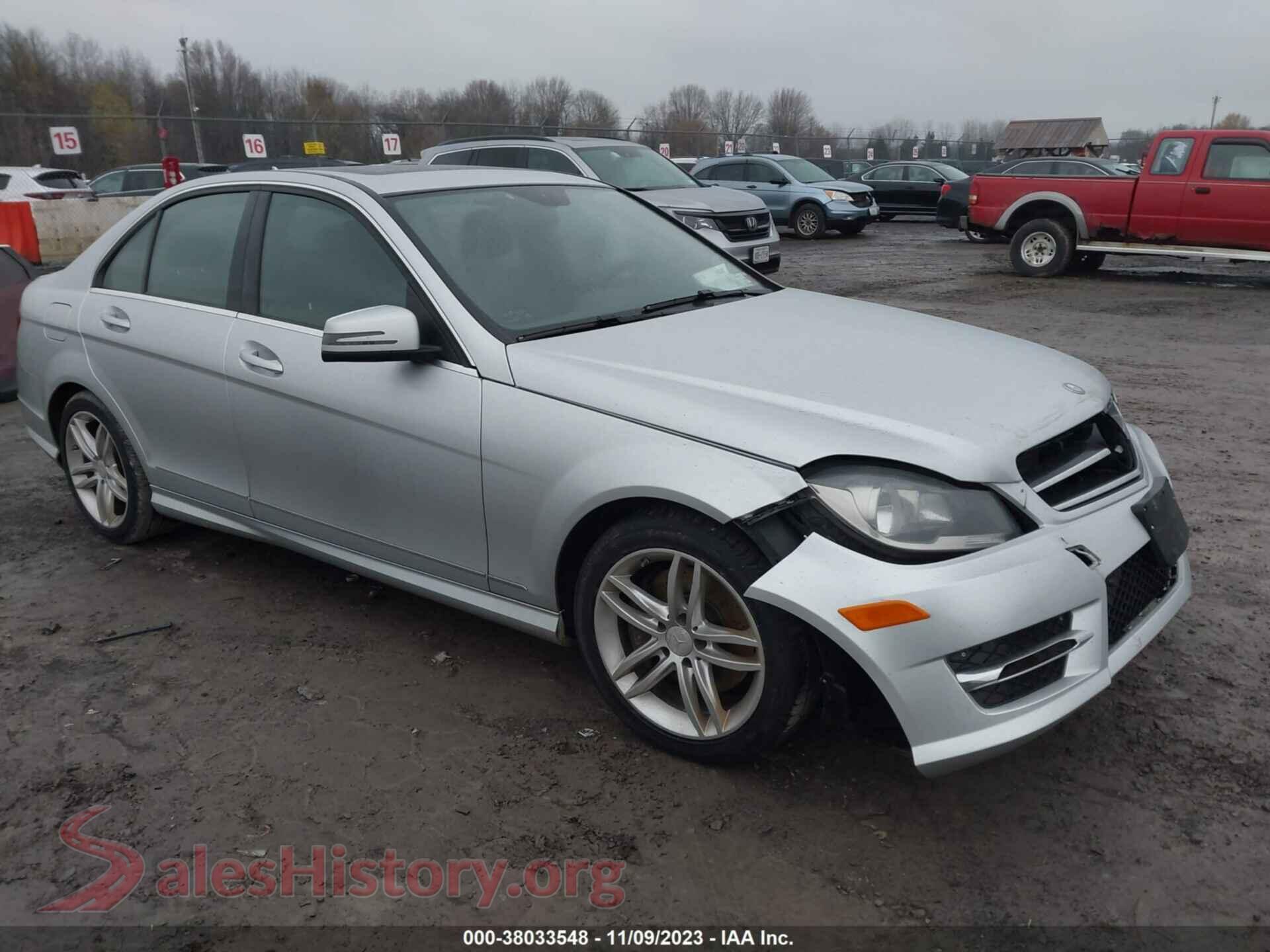 2014 MERCEDES-BENZ C-CLASS — VIN WDDGF8AB2ER312289