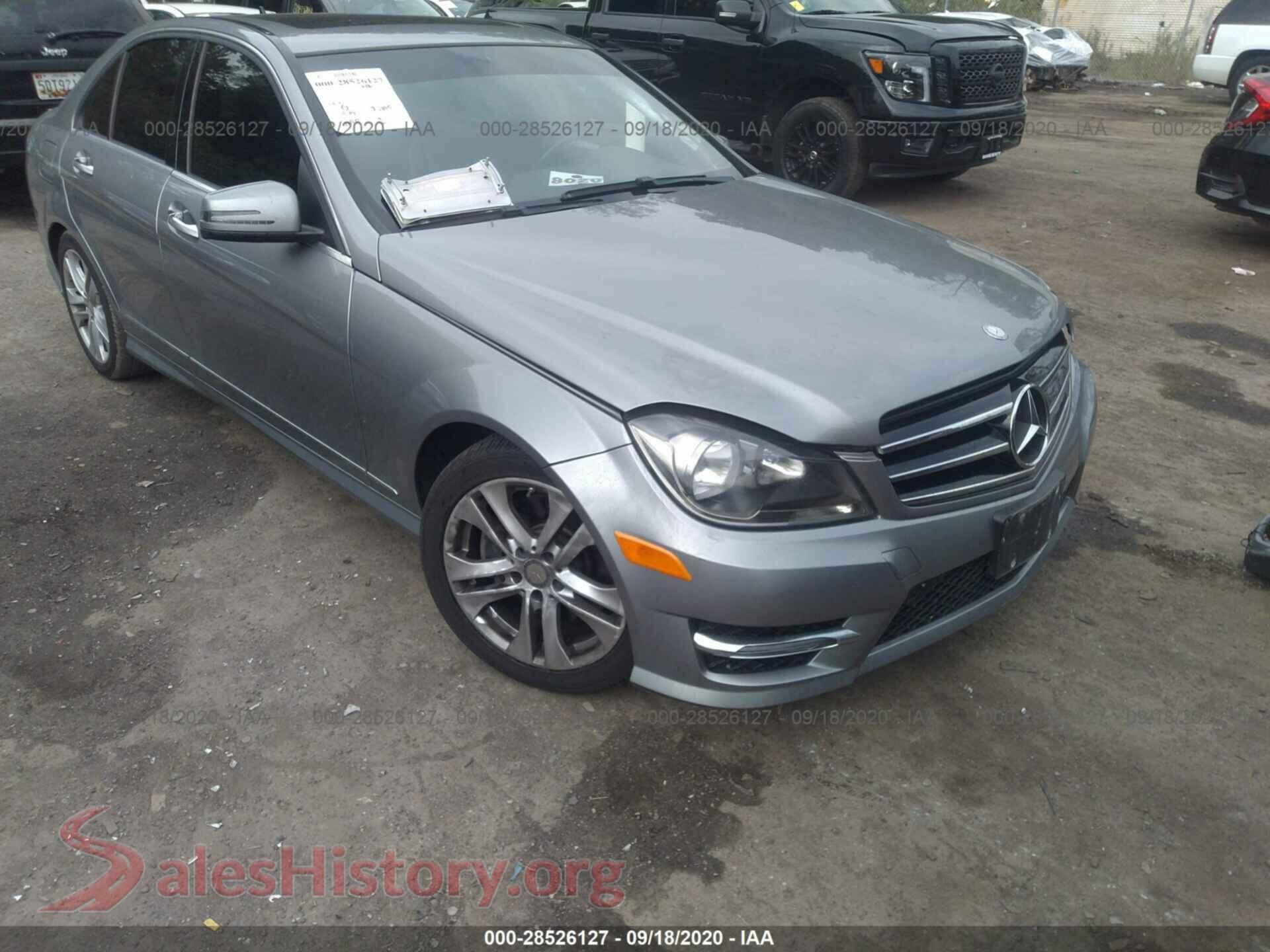 2014 MERCEDES-BENZ C-CLASS — VIN WDDGF8AB8EG191795