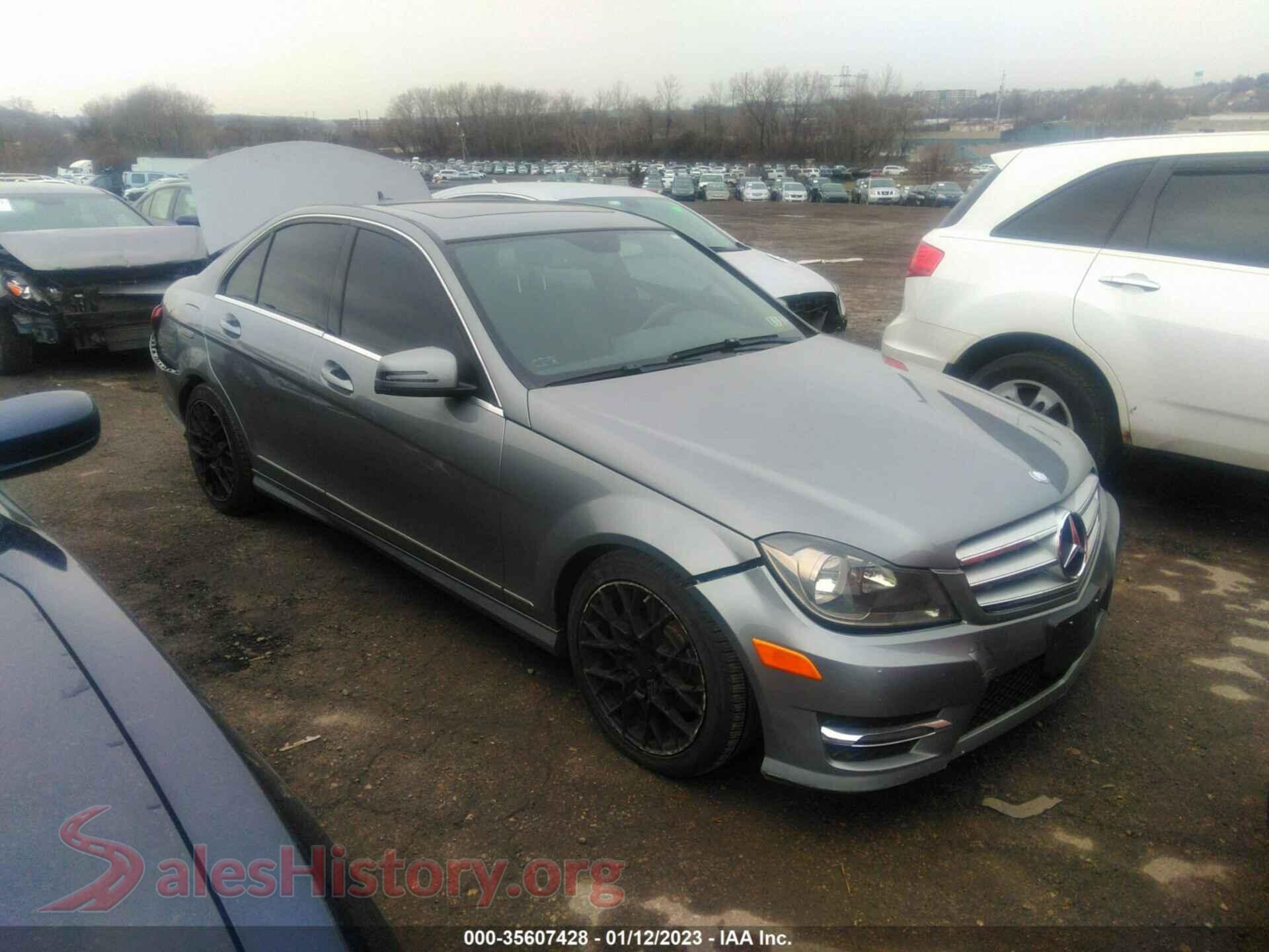 2013 MERCEDES-BENZ C-CLASS — VIN WDDGF8ABXDR281100