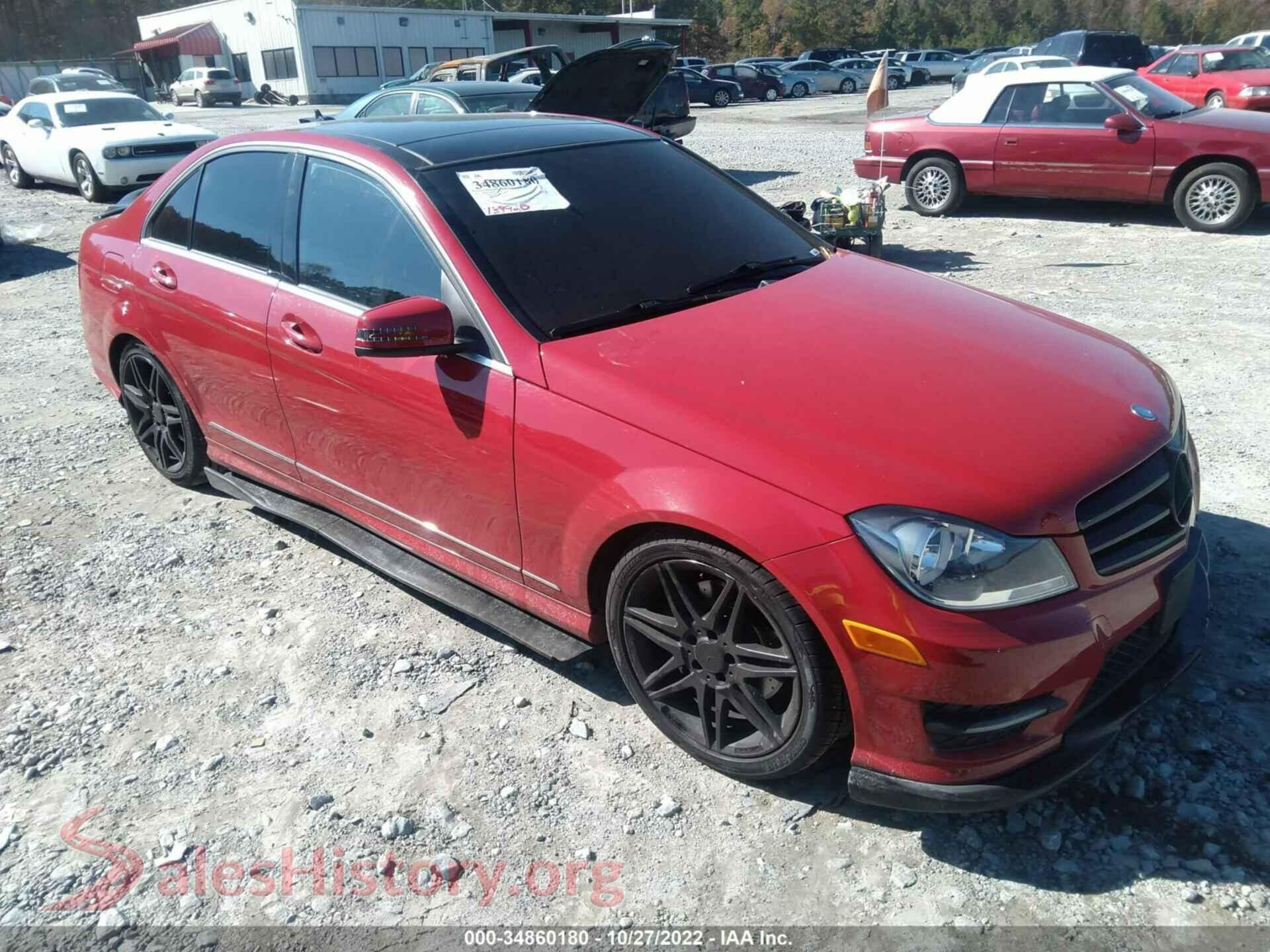 2013 MERCEDES-BENZ C-CLASS — VIN WDDGF8ABXDR300552