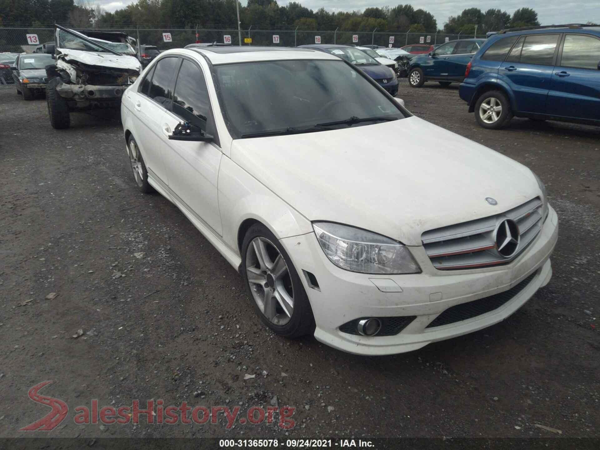 2010 MERCEDES-BENZ C-CLASS — VIN WDDGF8BB7AR113568