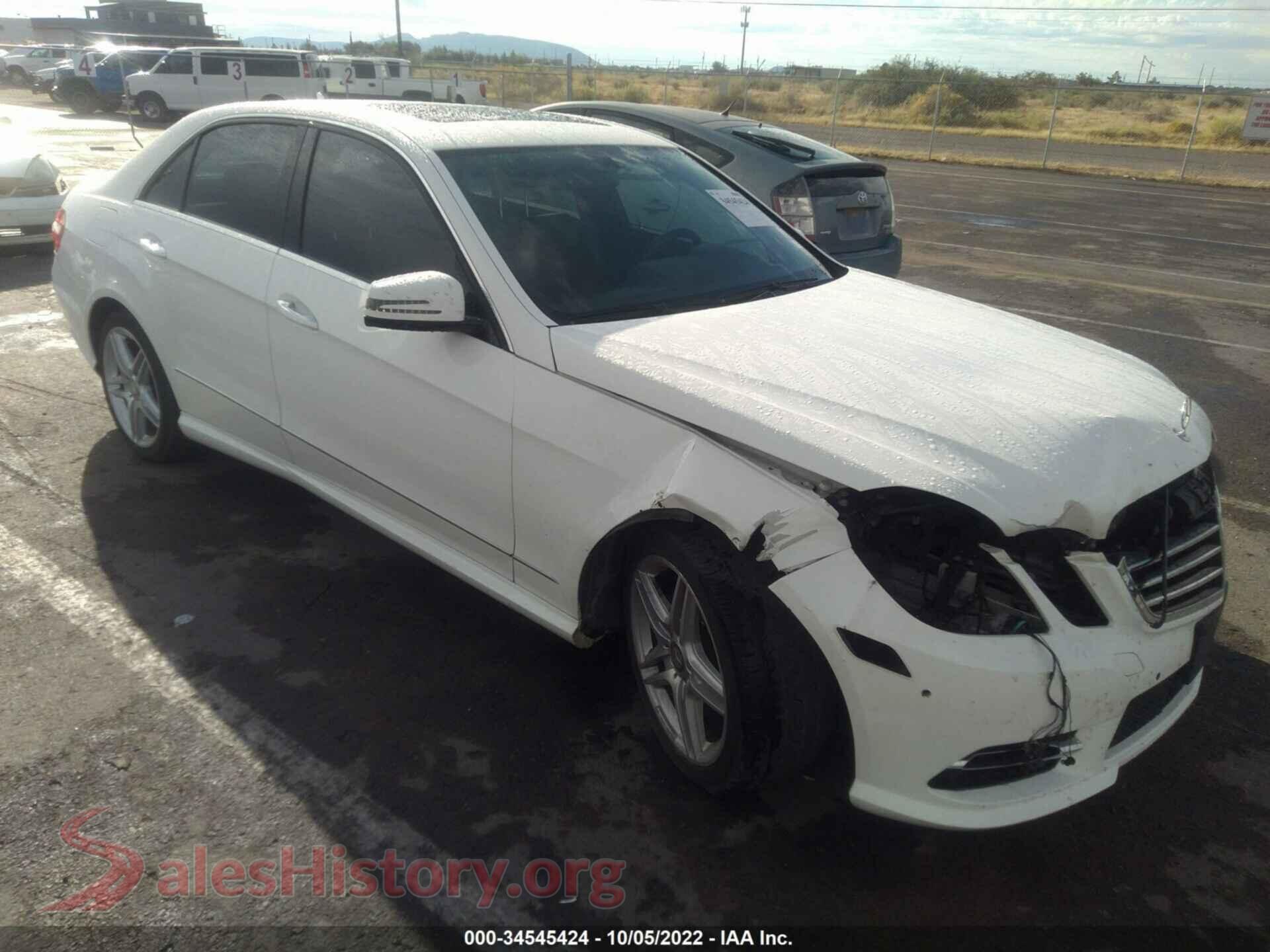 2013 MERCEDES-BENZ E-CLASS — VIN WDDHF5KB3DA737986