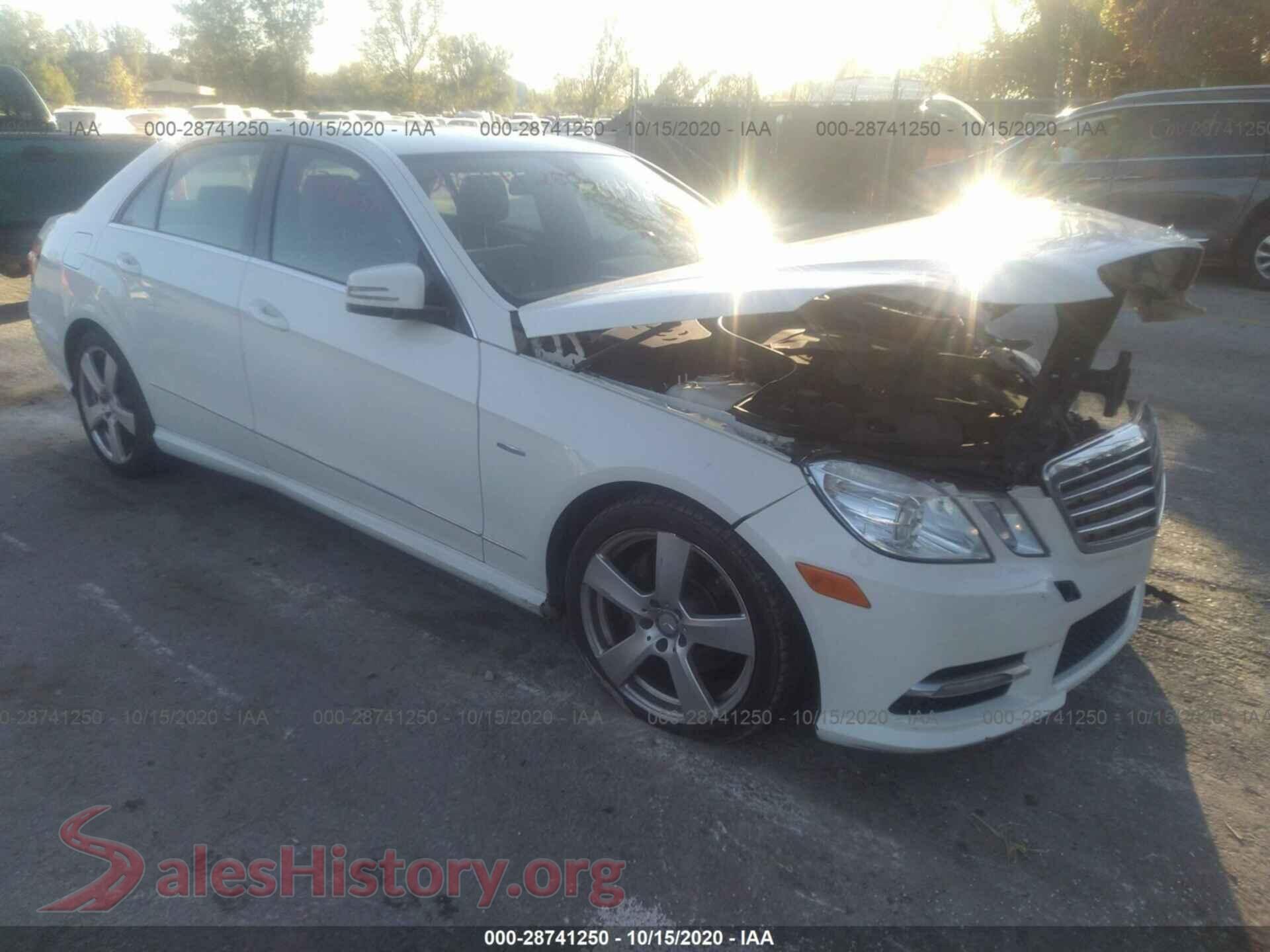 2012 MERCEDES-BENZ E-CLASS — VIN WDDHF5KB5CA595820