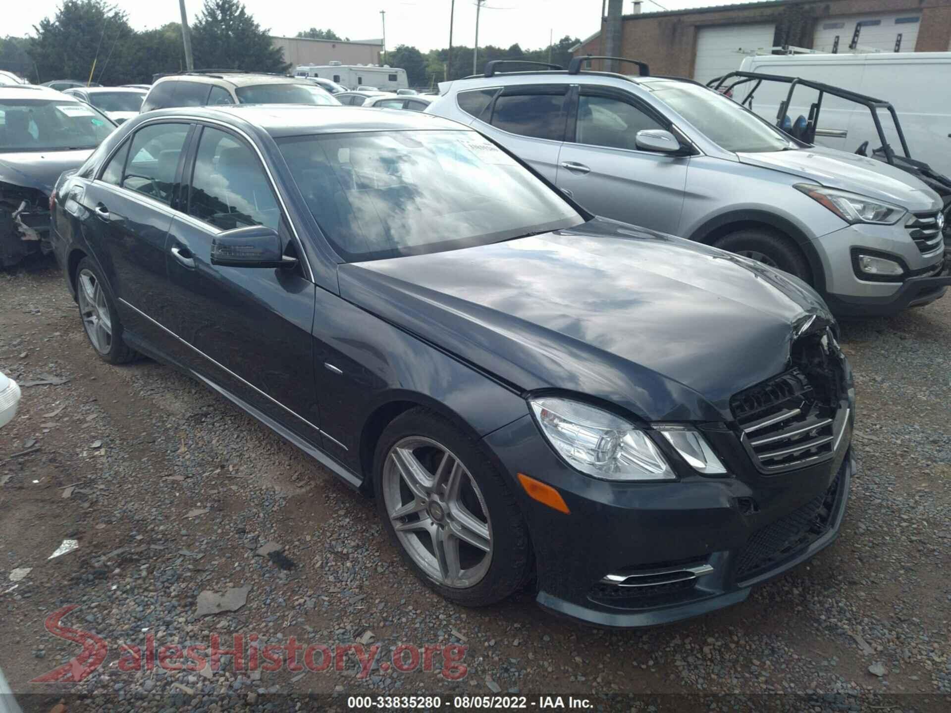 2012 MERCEDES-BENZ E-CLASS — VIN WDDHF5KB6CA644863