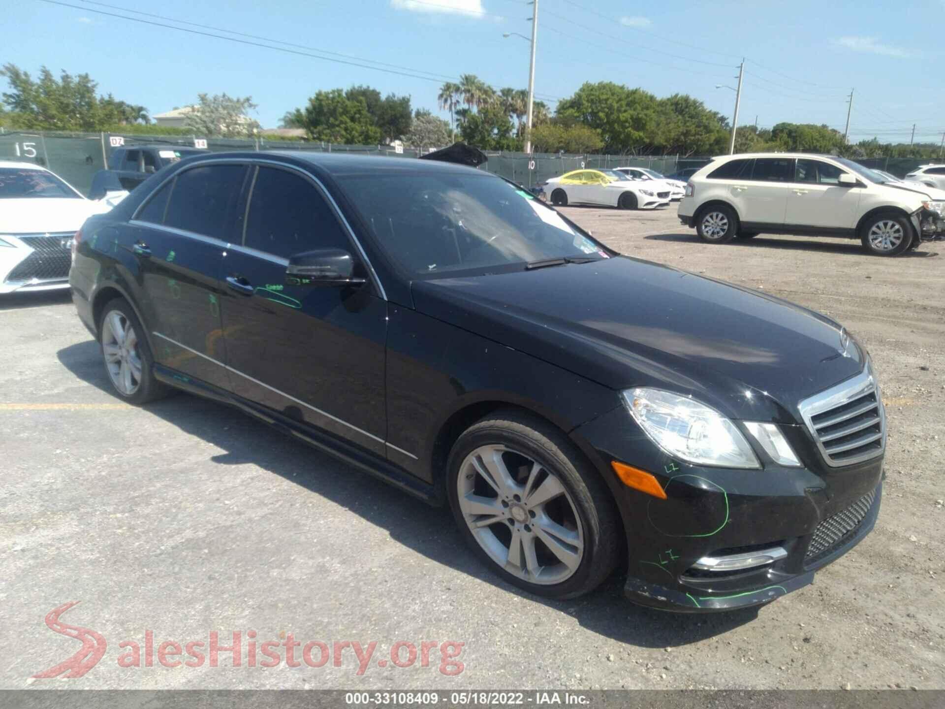 2013 MERCEDES-BENZ E-CLASS — VIN WDDHF5KB6DA771274