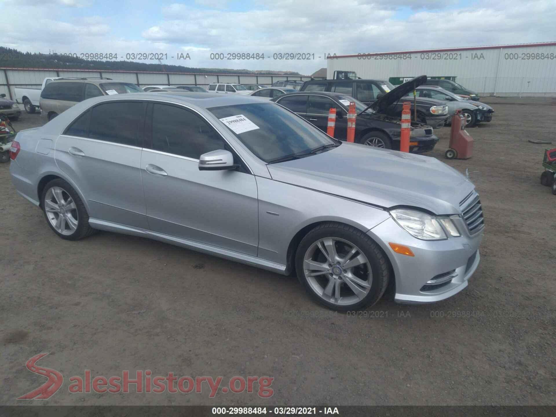 2012 MERCEDES-BENZ E-CLASS — VIN WDDHF5KB8CA552525