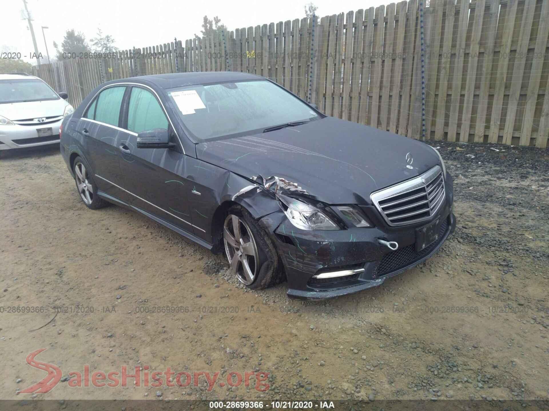 2012 MERCEDES-BENZ E-CLASS — VIN WDDHF8JBXCA627065