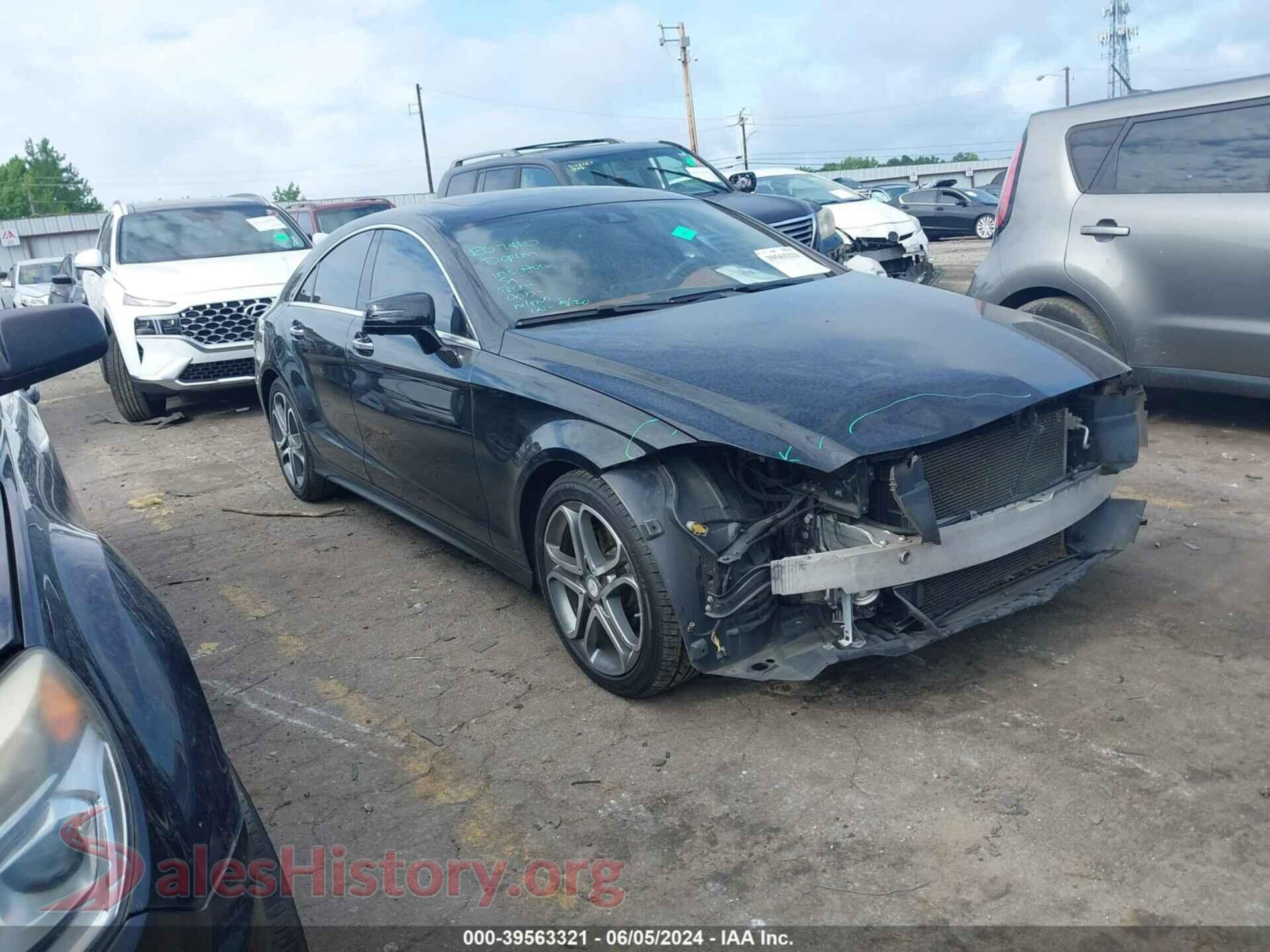 2015 MERCEDES-BENZ CLS 400 — VIN WDDLJ6FBXFA141186
