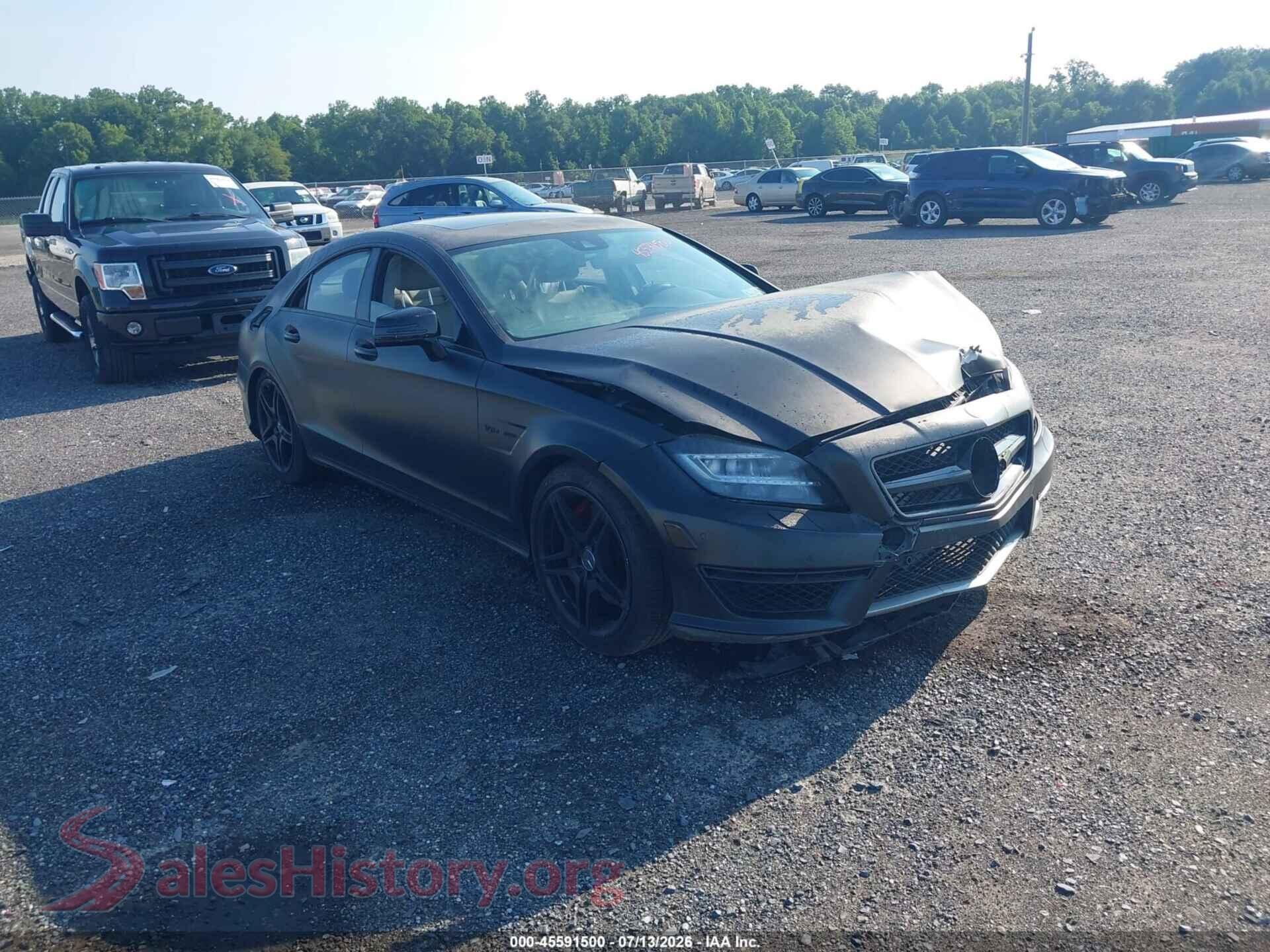 2012 MERCEDES-BENZ CLS 63 AMG — VIN WDDLJ7EB3CA014167