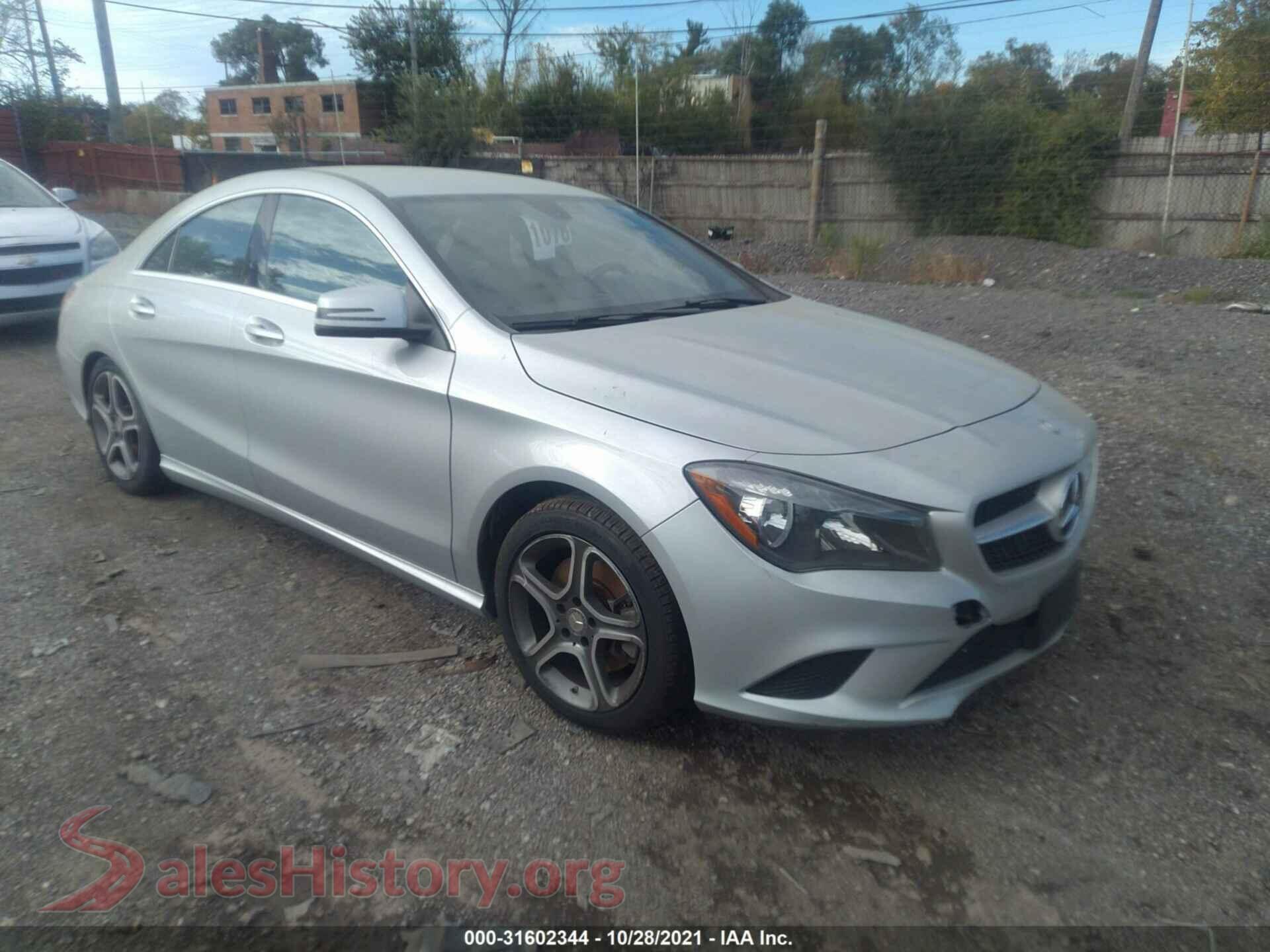 2014 MERCEDES-BENZ CLA-CLASS — VIN WDDSJ4EB2EN069635