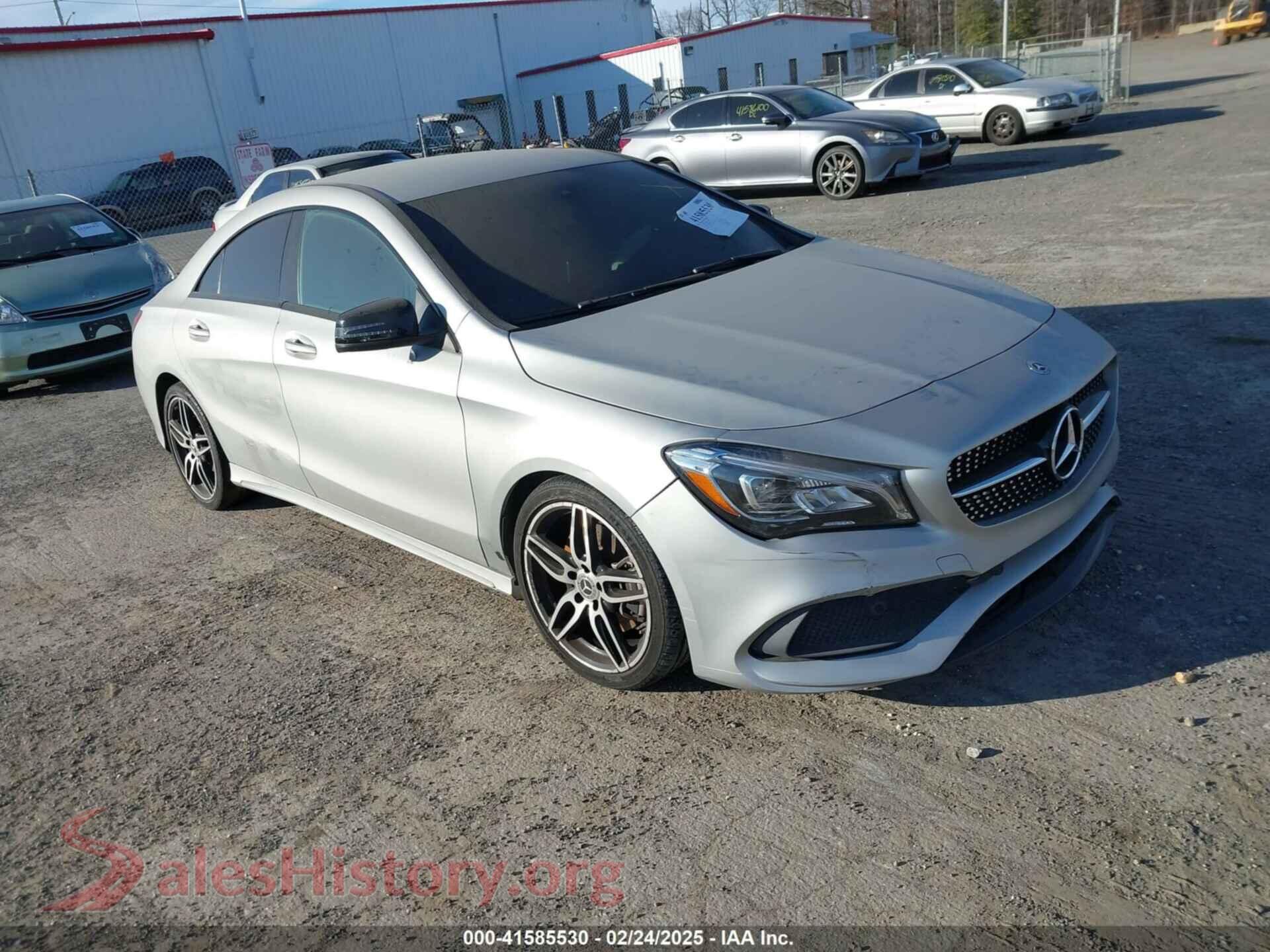 2018 MERCEDES-BENZ CLA 250 — VIN WDDSJ4EB2JN684051