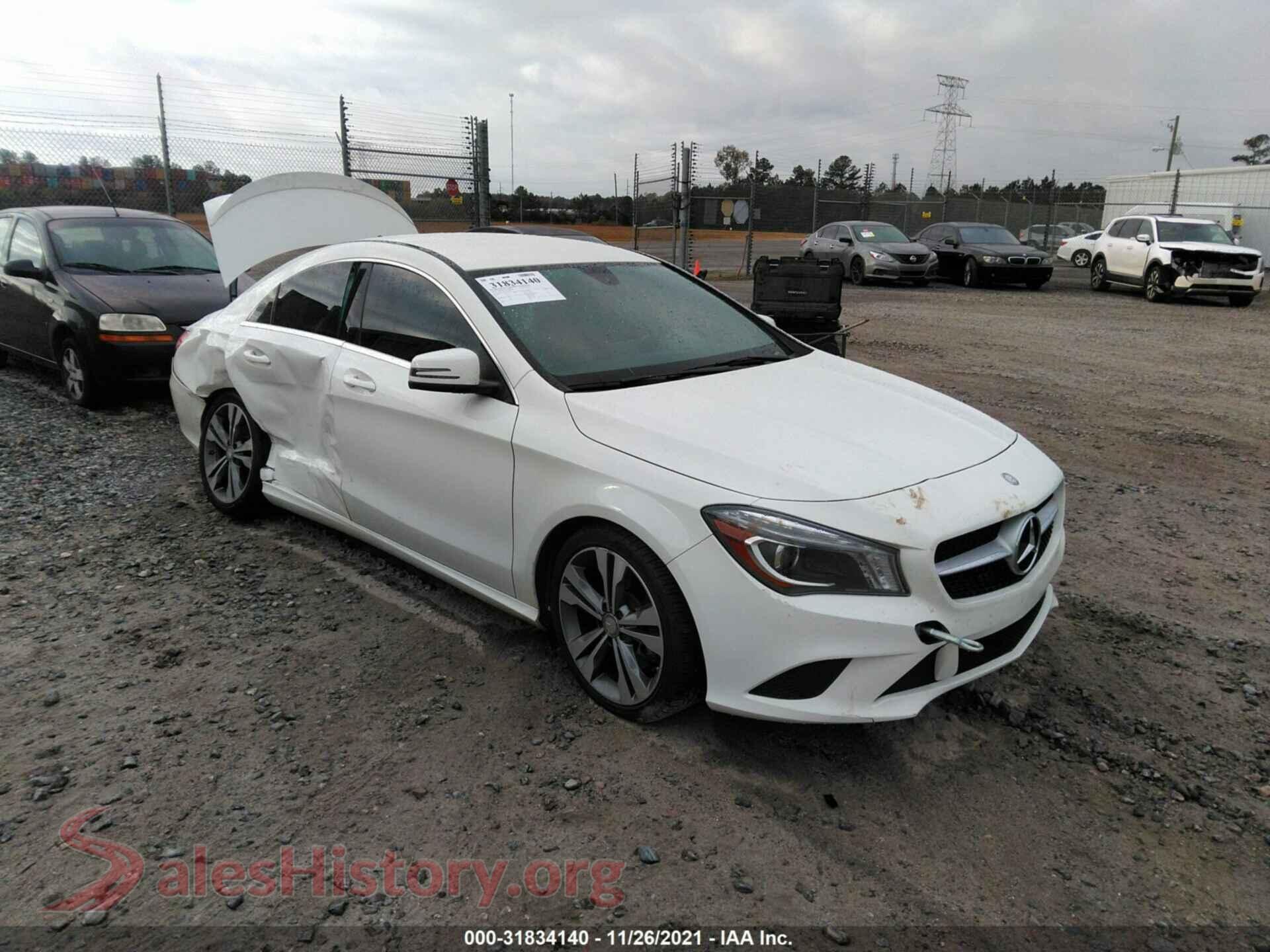 2014 MERCEDES-BENZ CLA-CLASS — VIN WDDSJ4EB4EN144187