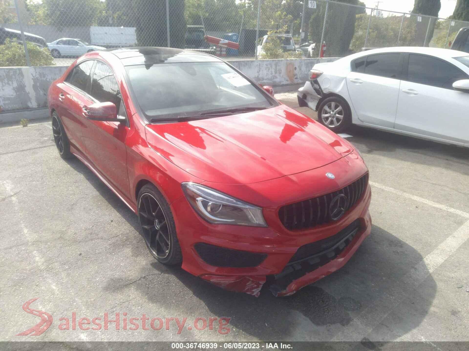2016 MERCEDES-BENZ CLA — VIN WDDSJ4EB6GN383971