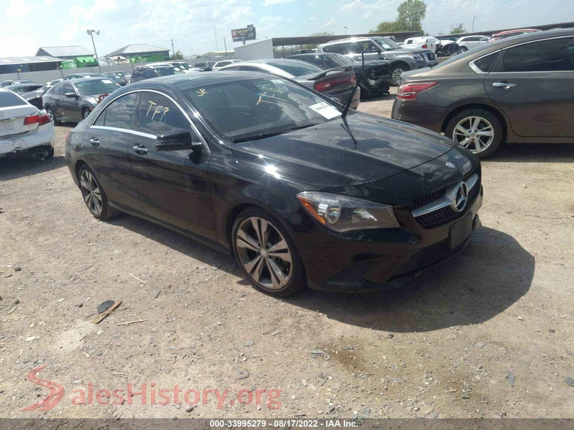 2016 MERCEDES-BENZ CLA — VIN WDDSJ4EB9GN314790
