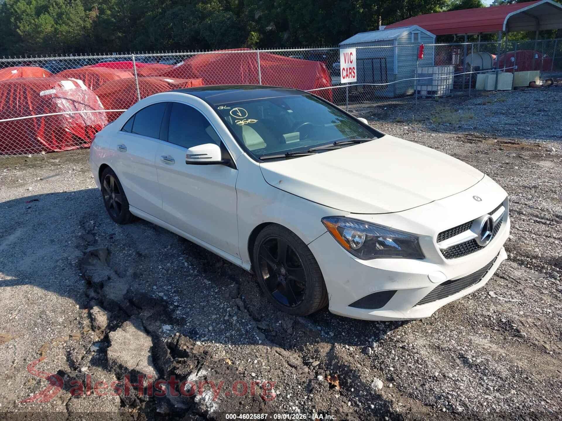 2016 MERCEDES-BENZ CLA 250 — VIN WDDSJ4GB0GN366564