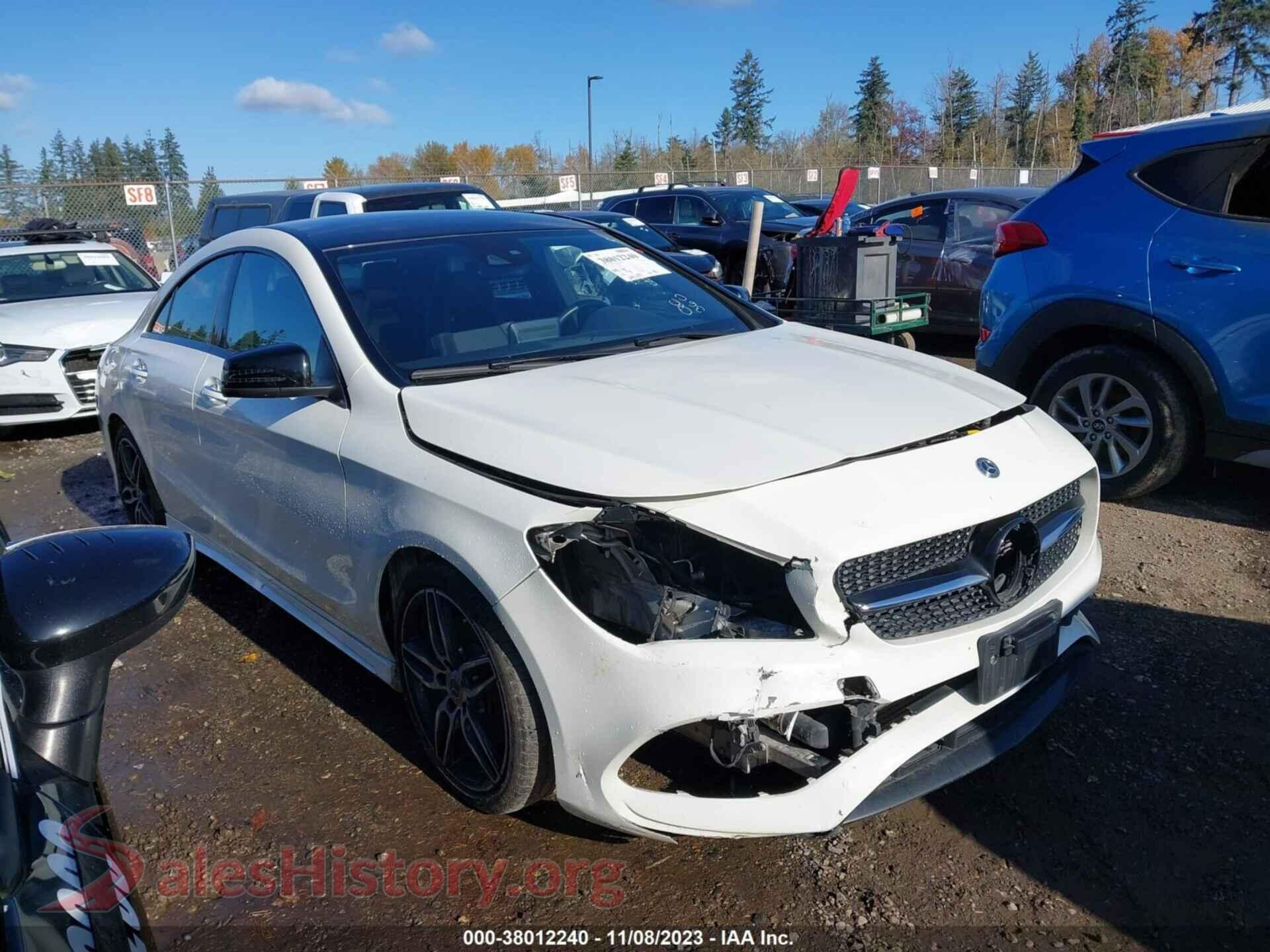 2018 MERCEDES-BENZ CLA 250 — VIN WDDSJ4GB4JN593604