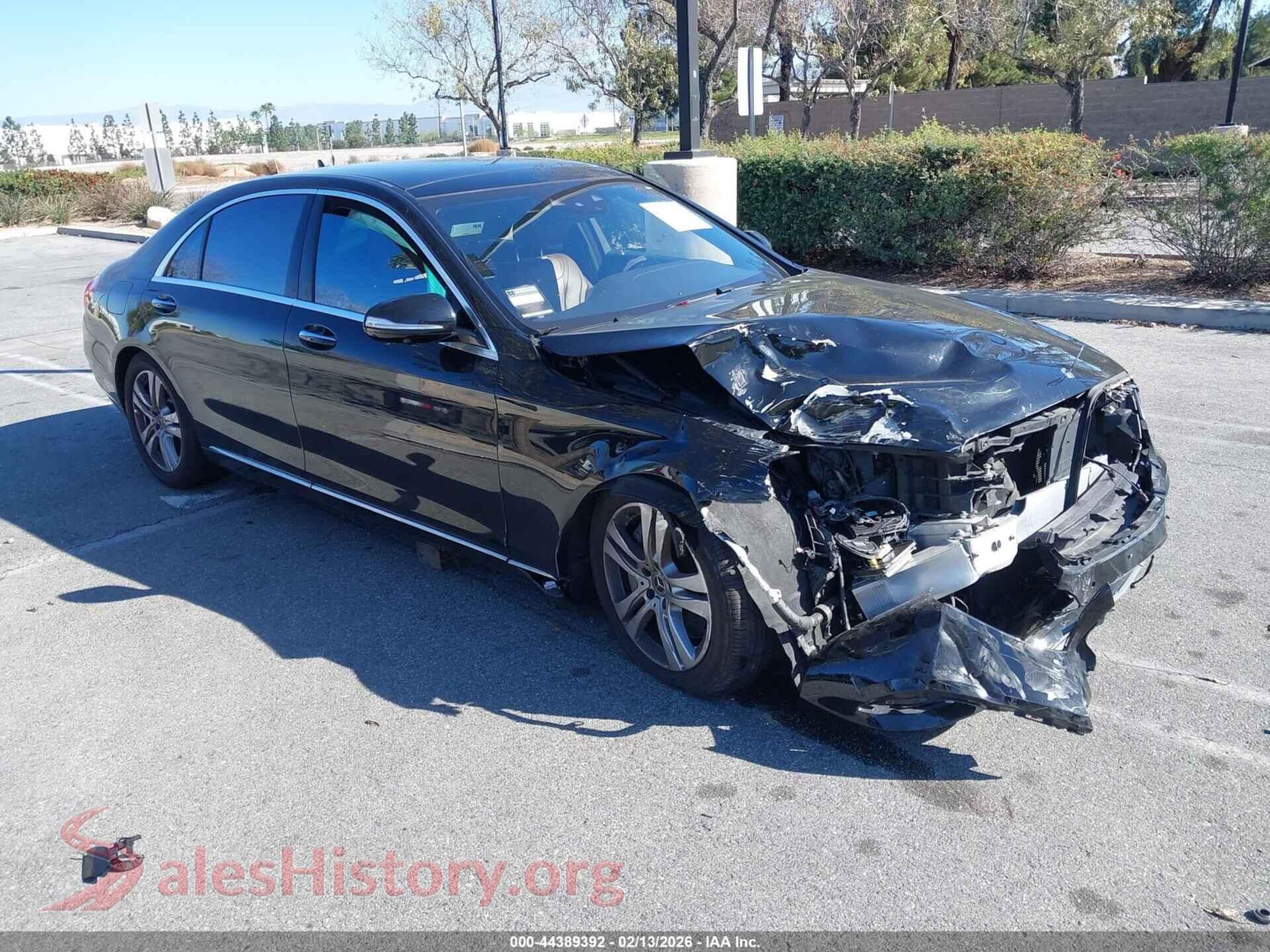 2018 MERCEDES-BENZ S 450 — VIN WDDUG6GB9JA359632