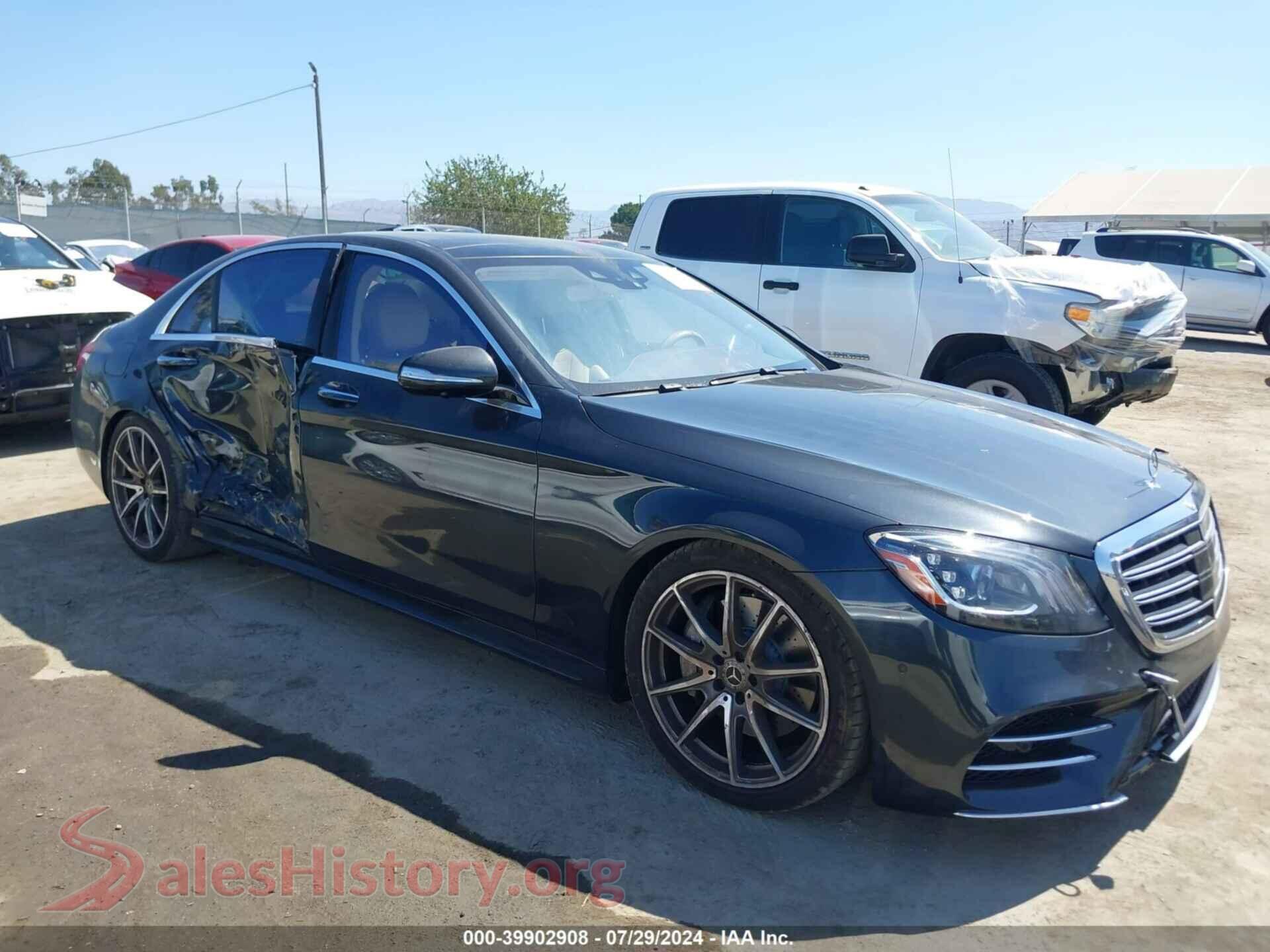 2019 MERCEDES-BENZ S 560 — VIN WDDUG8DB7KA433471