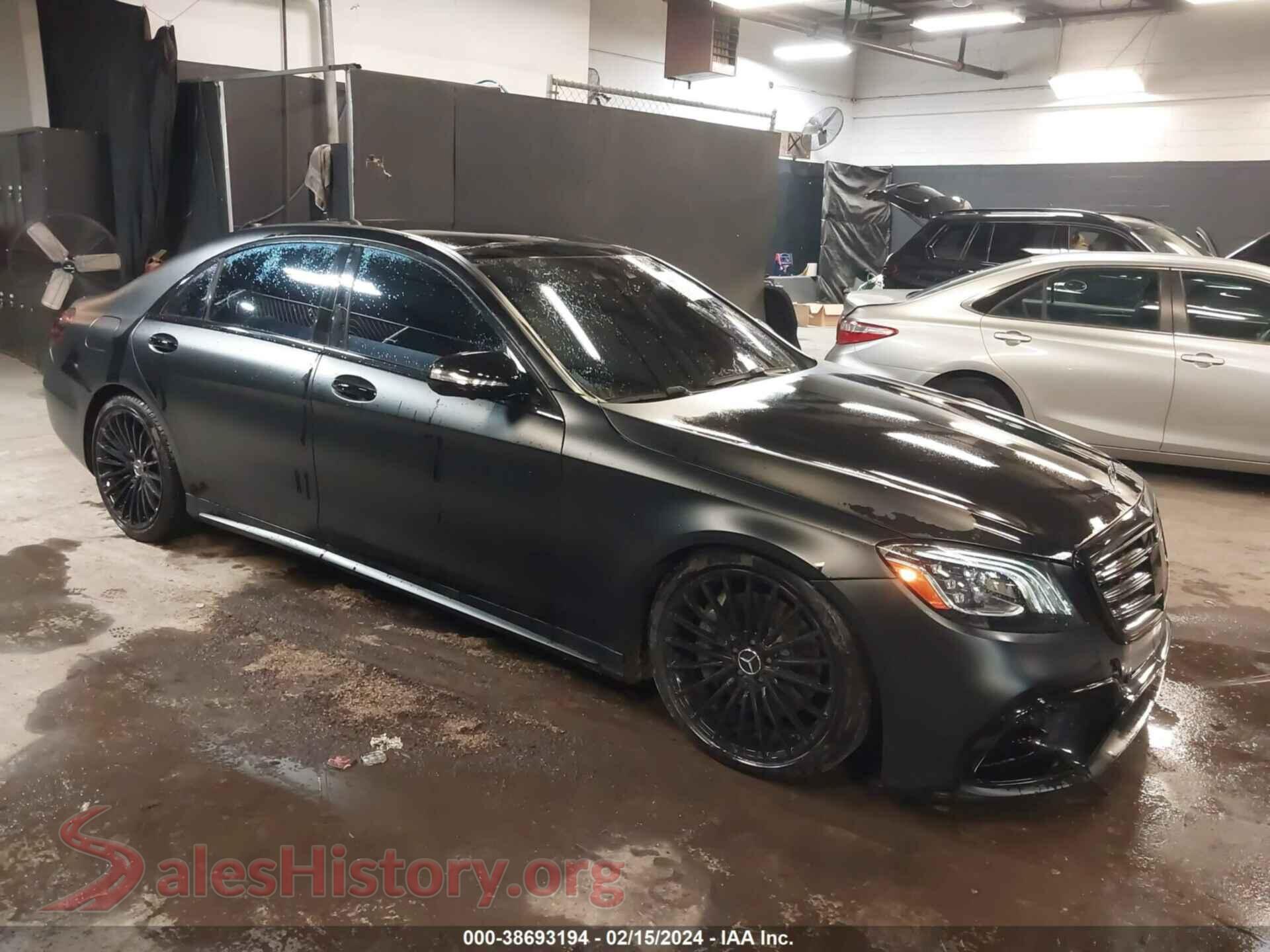 2018 MERCEDES-BENZ S 560 — VIN WDDUG8GB1JA364853