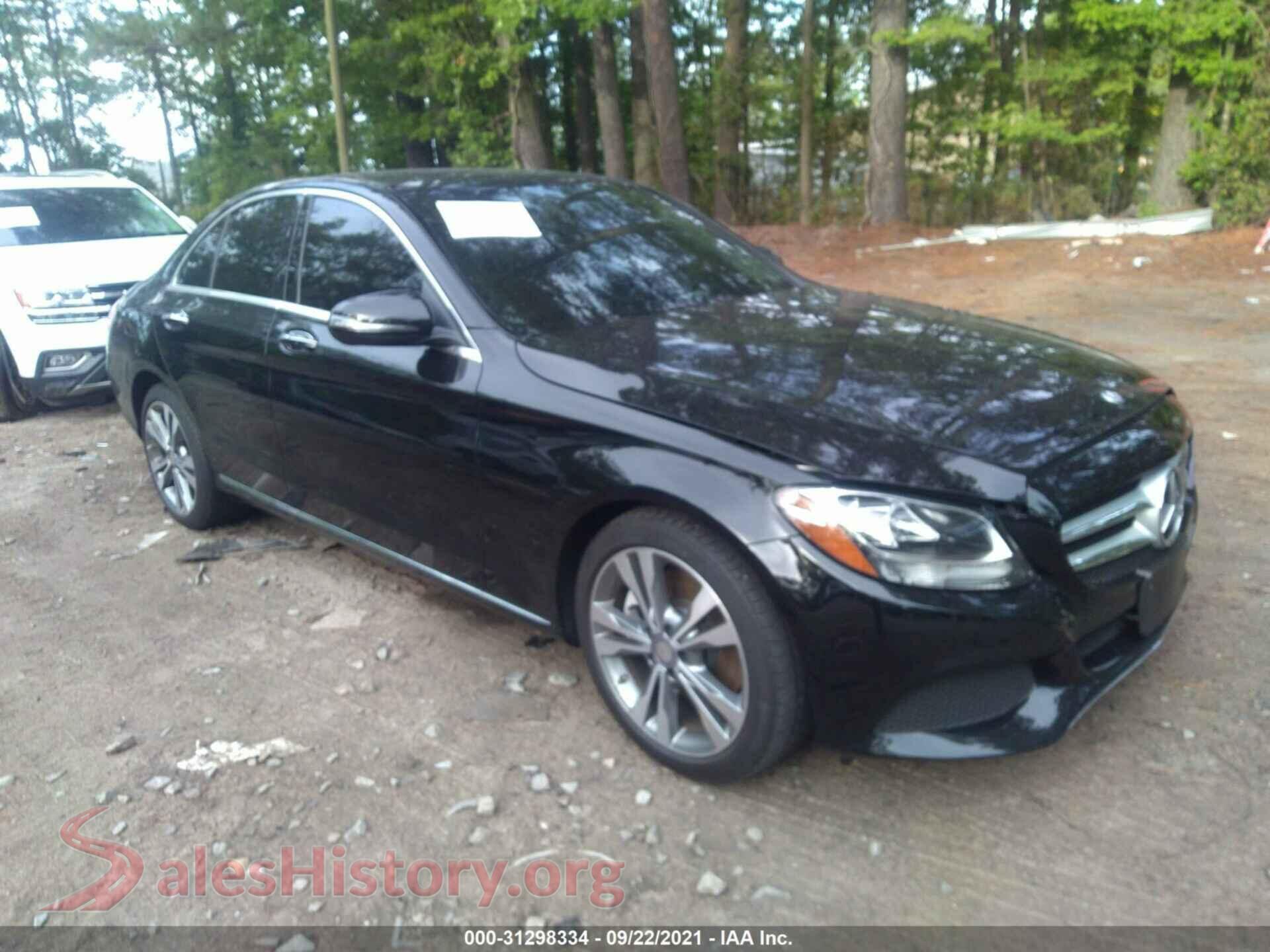 2016 MERCEDES-BENZ C-CLASS — VIN WDDWF4JB3GR160045