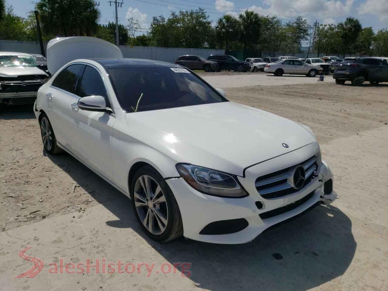 2016 MERCEDES-BENZ C-CLASS — VIN WDDWF4JB8GR177777