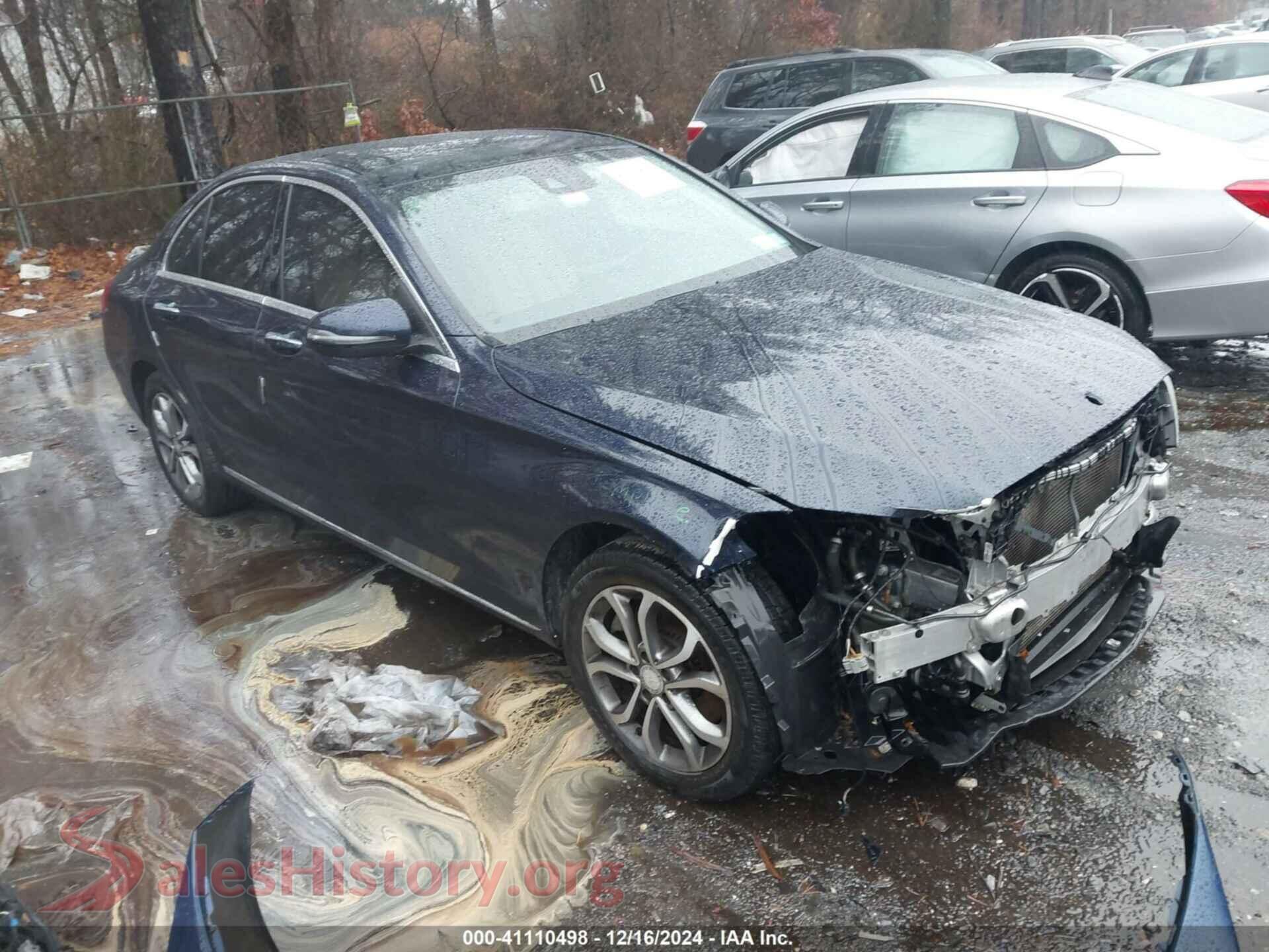 2016 MERCEDES-BENZ C 300 — VIN WDDWF4KB7GR149371