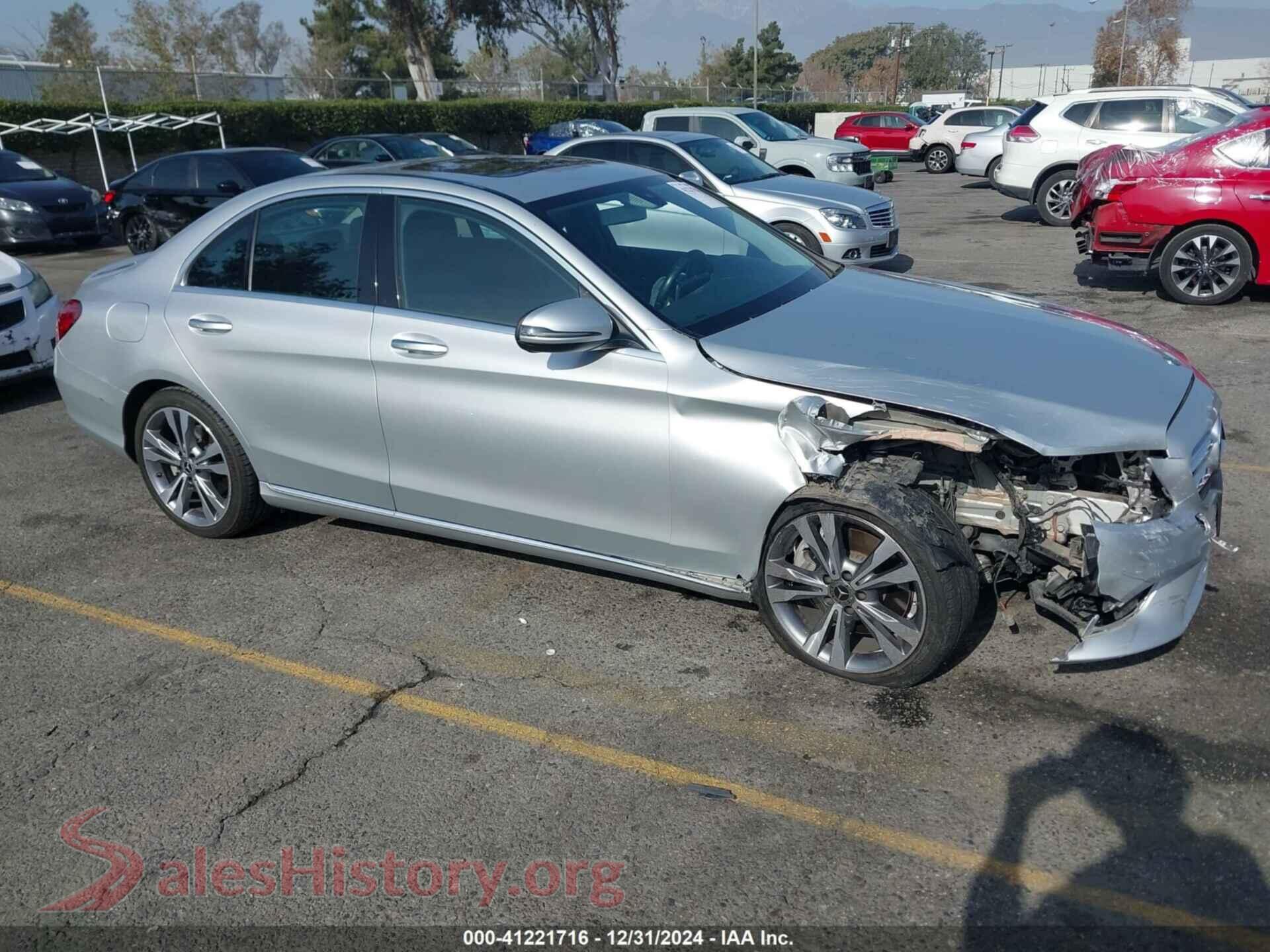 2020 MERCEDES-BENZ C 300 — VIN WDDWF8DB0LR550162