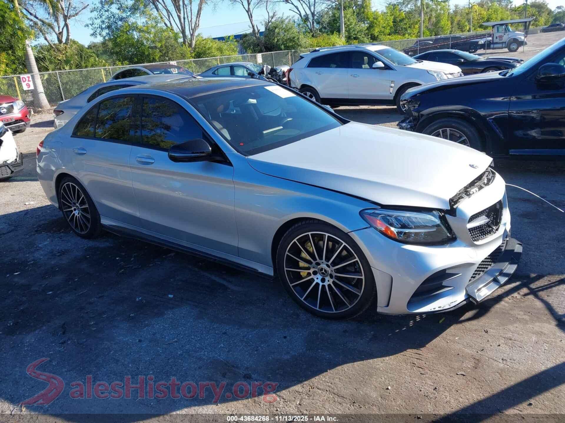 2019 MERCEDES-BENZ C 300 — VIN WDDWF8DB8KR503542