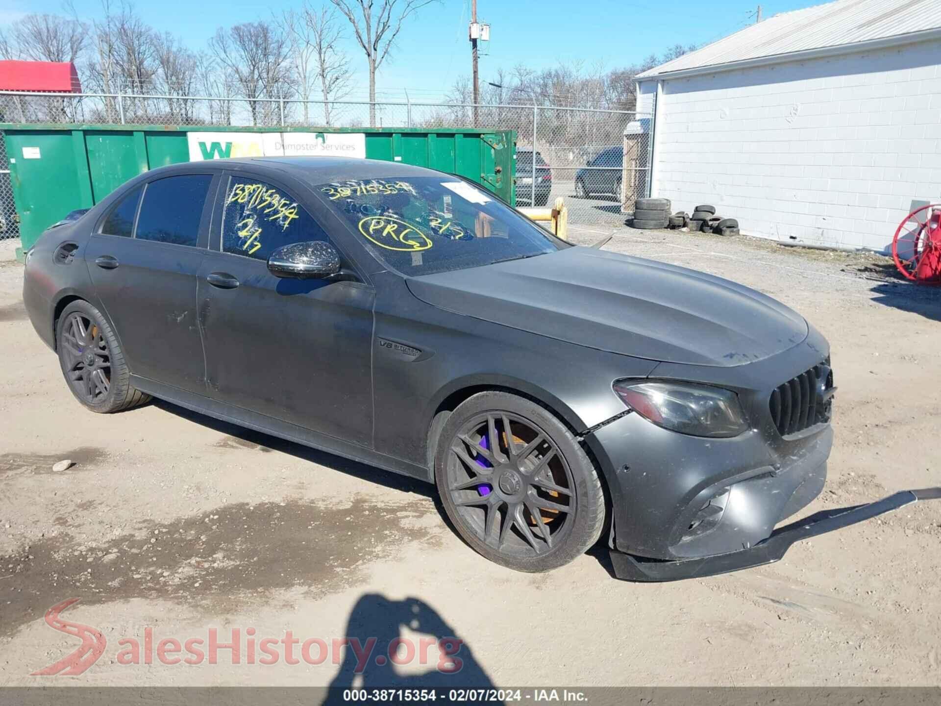 2018 MERCEDES-BENZ AMG E 63 — VIN WDDZF8KB7JA281475