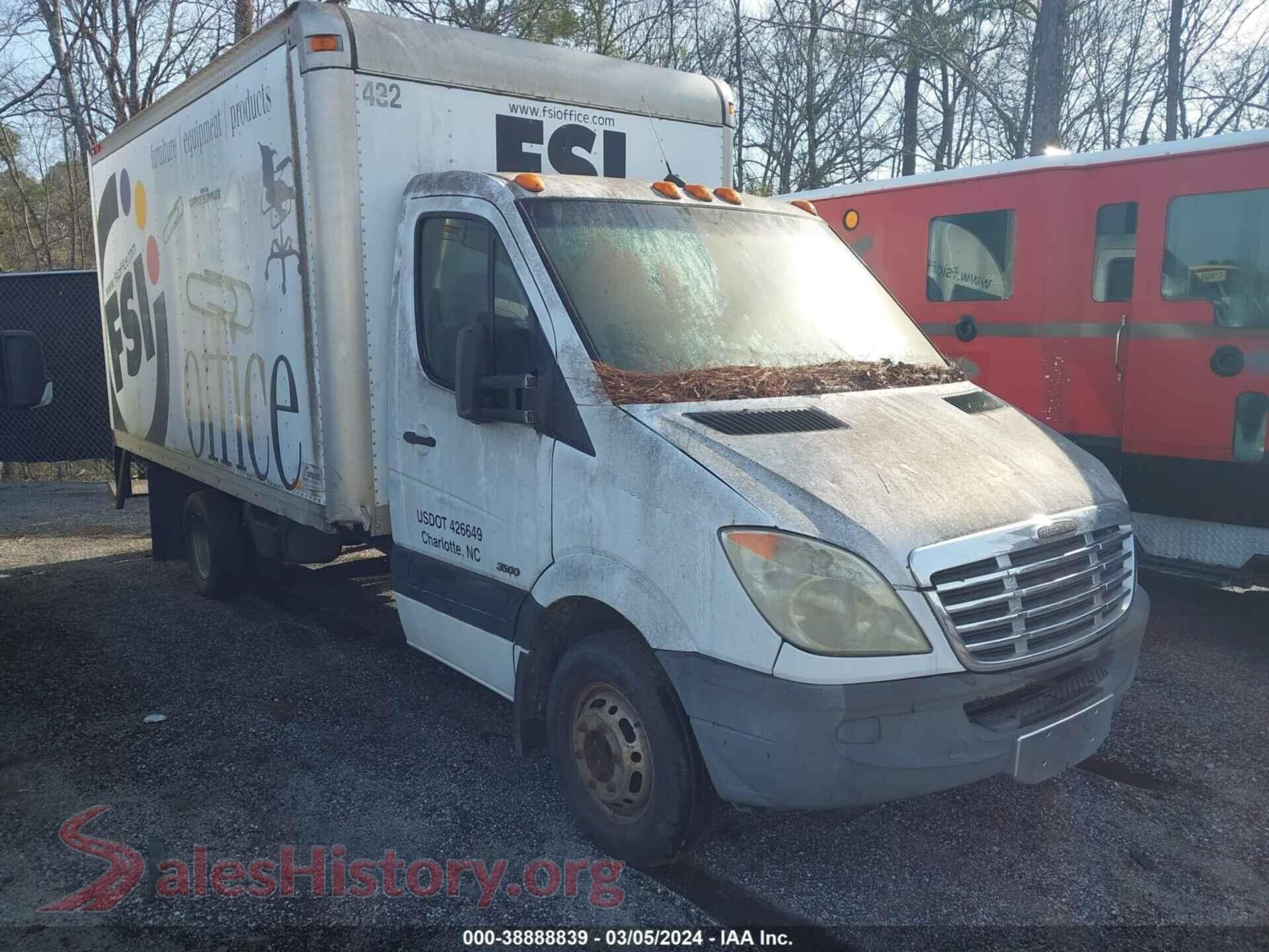 2012 FREIGHTLINER SPRINTER 3500 — VIN WDPPF4CC2C9509381